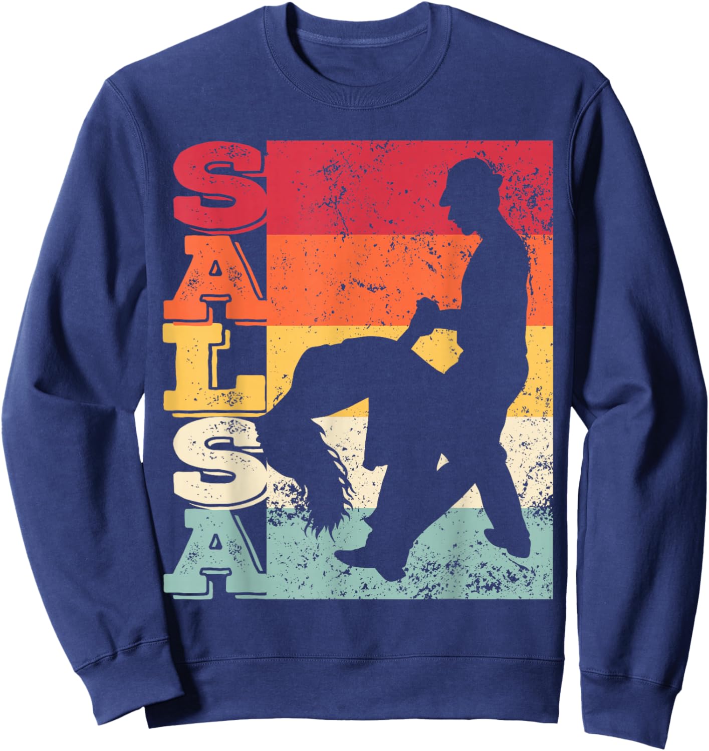 Salsa Festival Vintage Latin Dance for Salsero and Salsera Sweatshirt - Sweatshirt | Navy