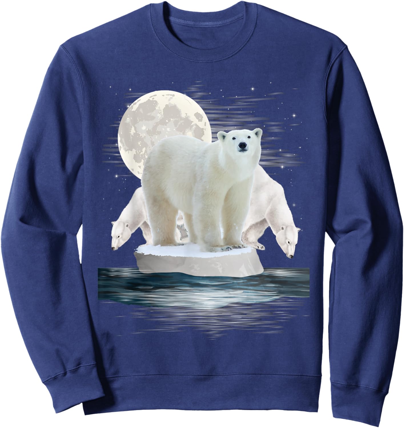 Polar Bears - Wildlife Zoo Animal Lover Zookeeper Nature Sweatshirt - Sweatshirt | Navy