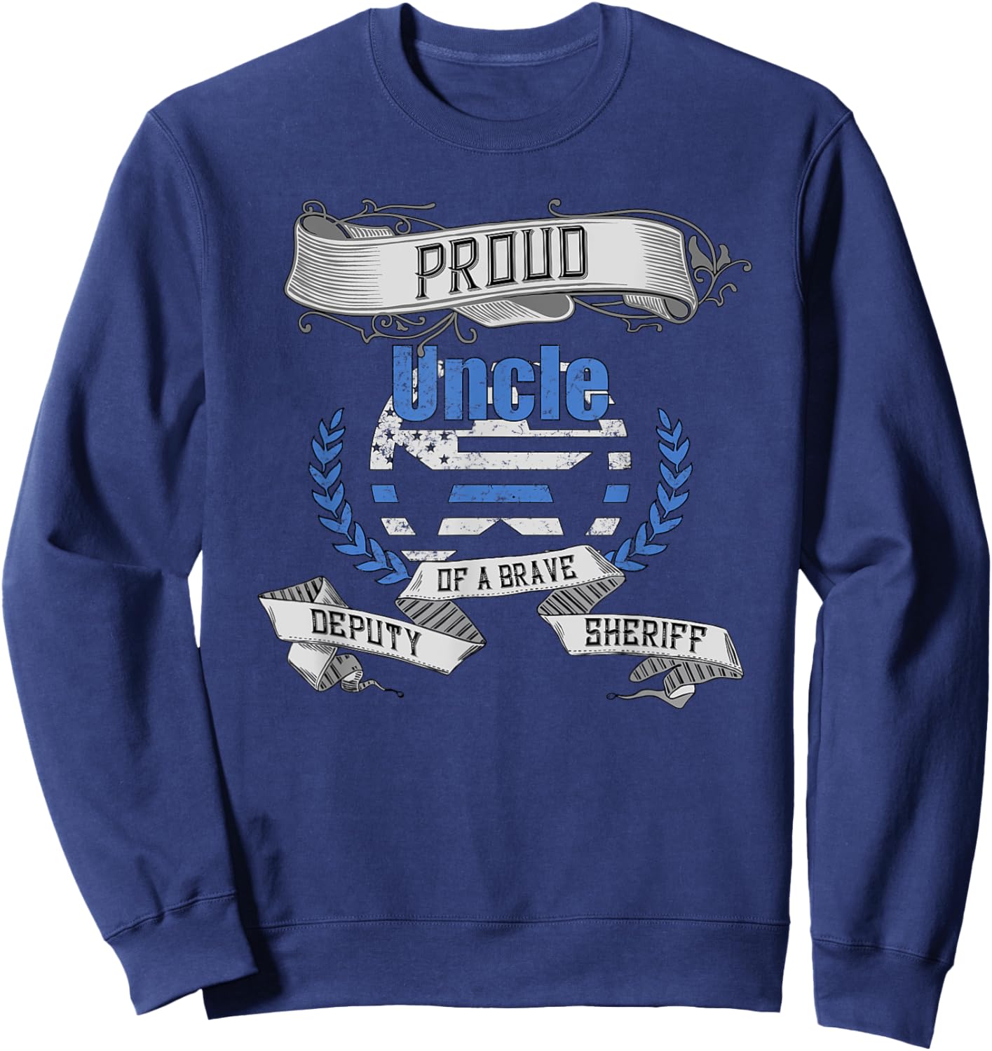 Deputy Sheriff Proud Uncle Sweatshirt - Sweatshirt | Navy