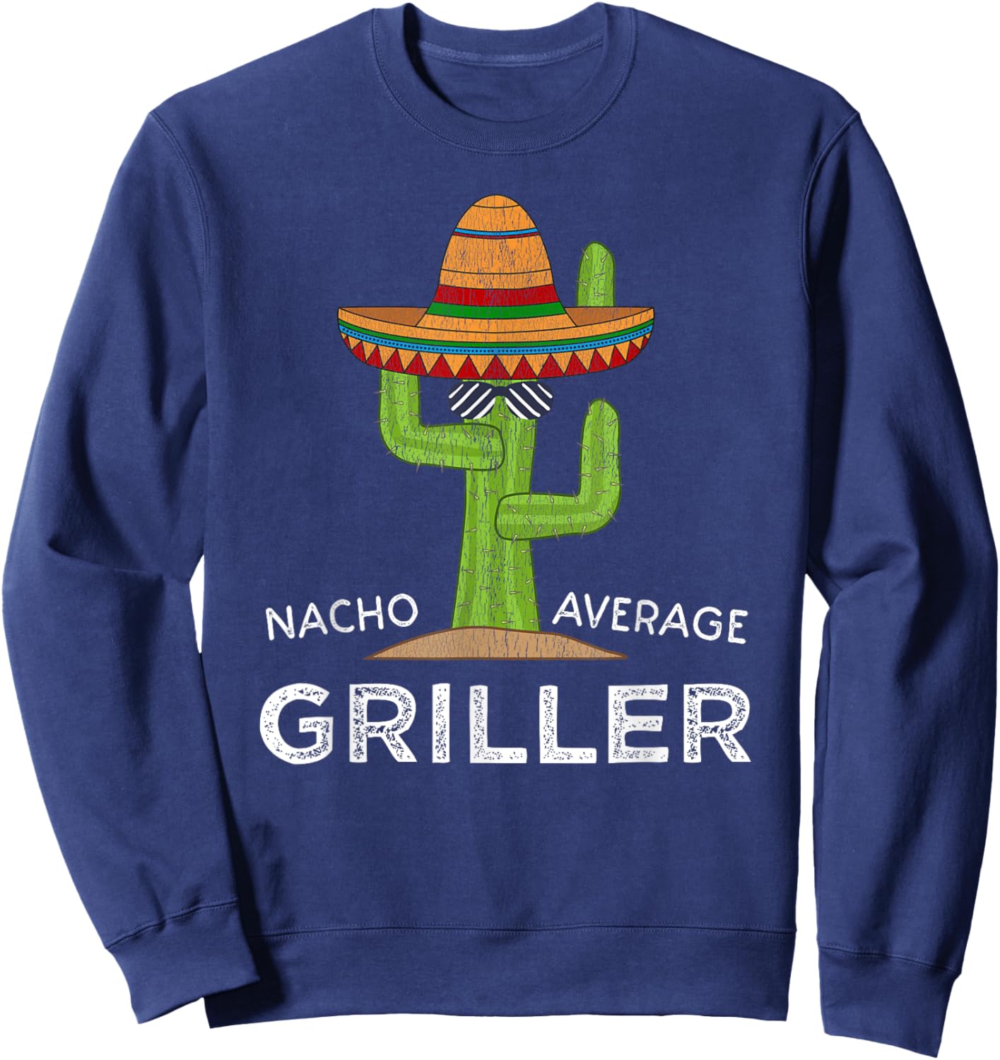 Fun BBQ Grill Lover Humor | Griller Saying Funny Grilling Sweatshirt - Sweatshirt | Navy