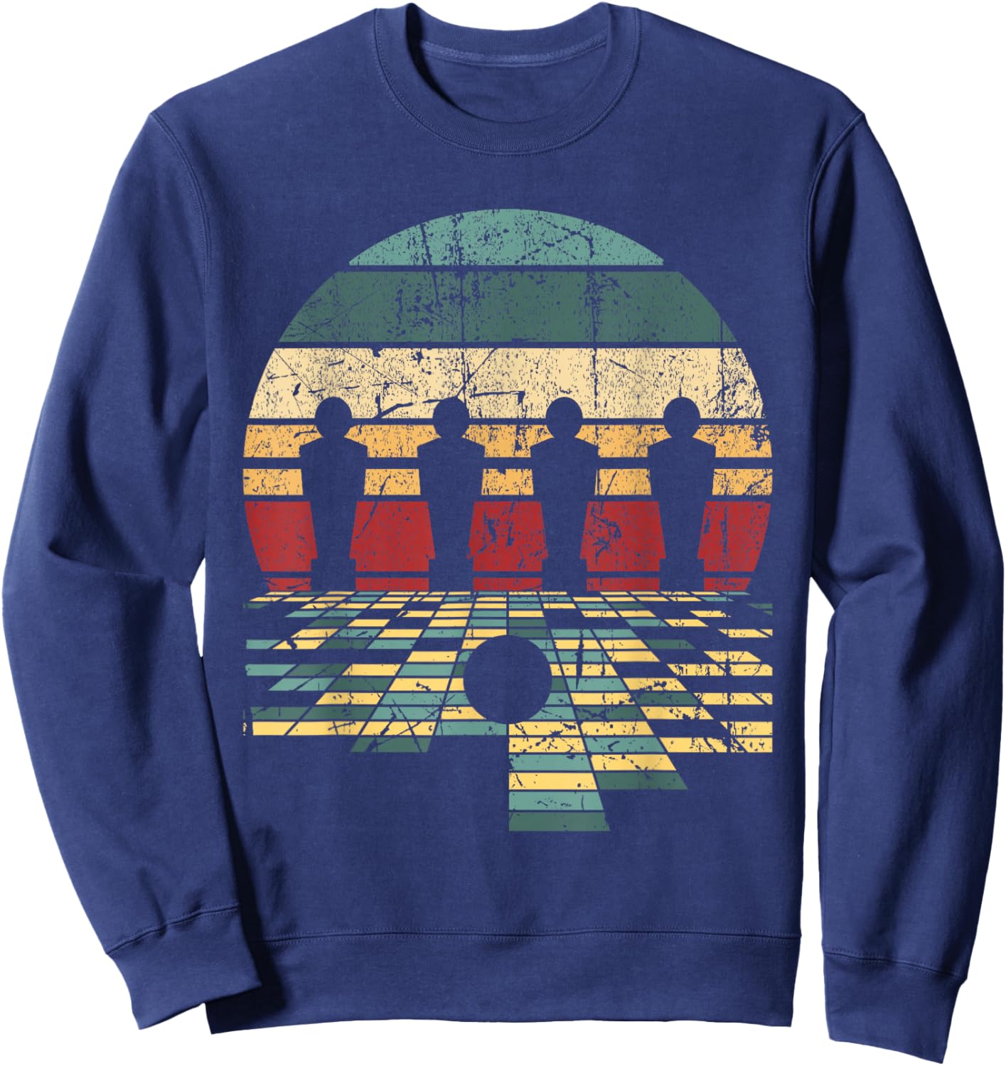 Retro Vintage Foosball Player Table Football Table Soccer Sweatshirt - Sweatshirt | Navy