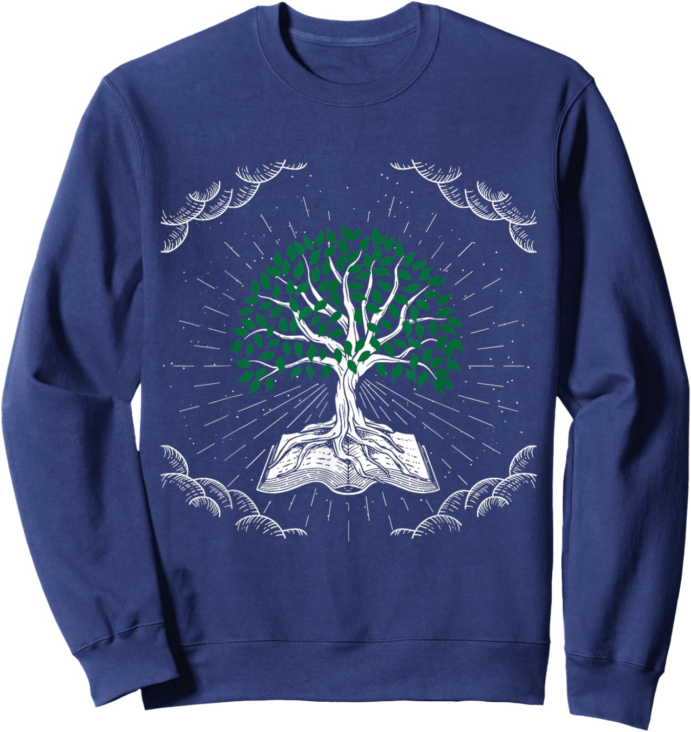 Tree of Knowledge - Tree of Life Sweatshirt - Sweatshirt | Navy