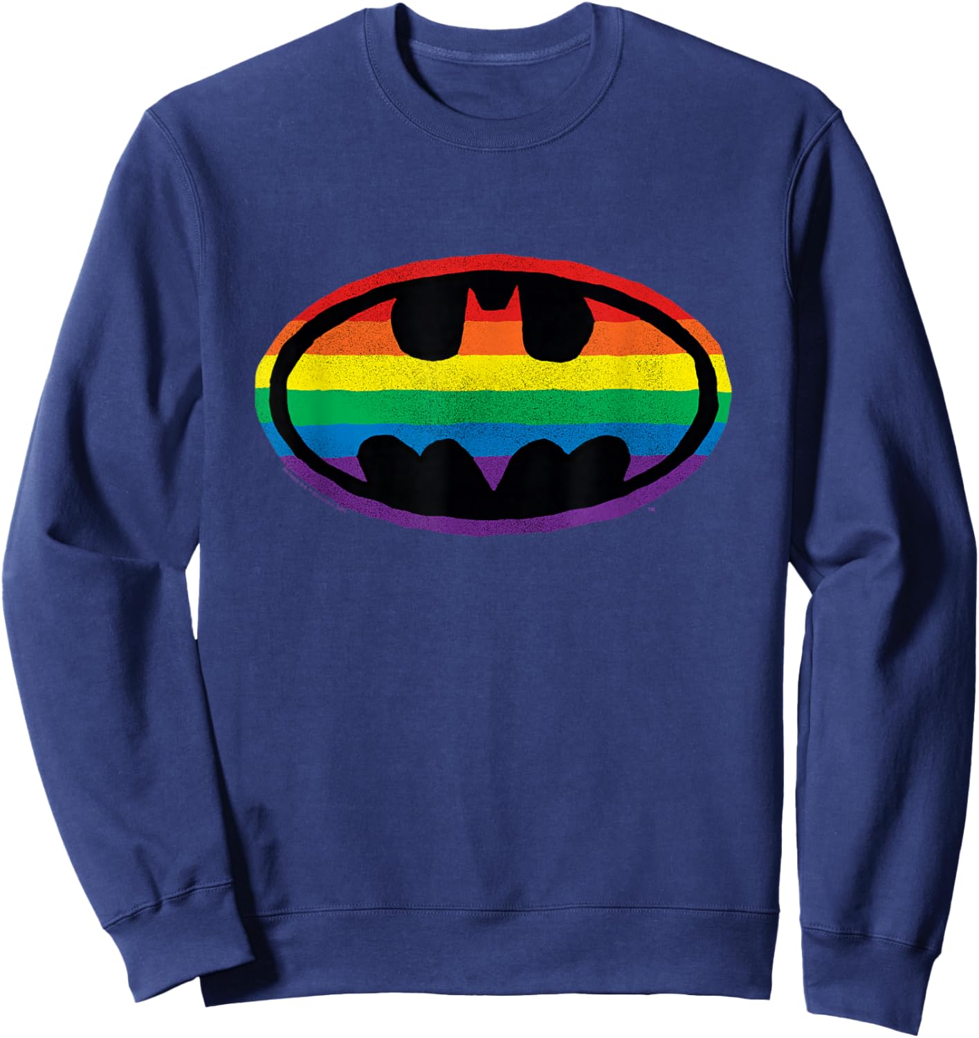 Batman Pride Rainbow Logo Sweatshirt - Sweatshirt | Navy