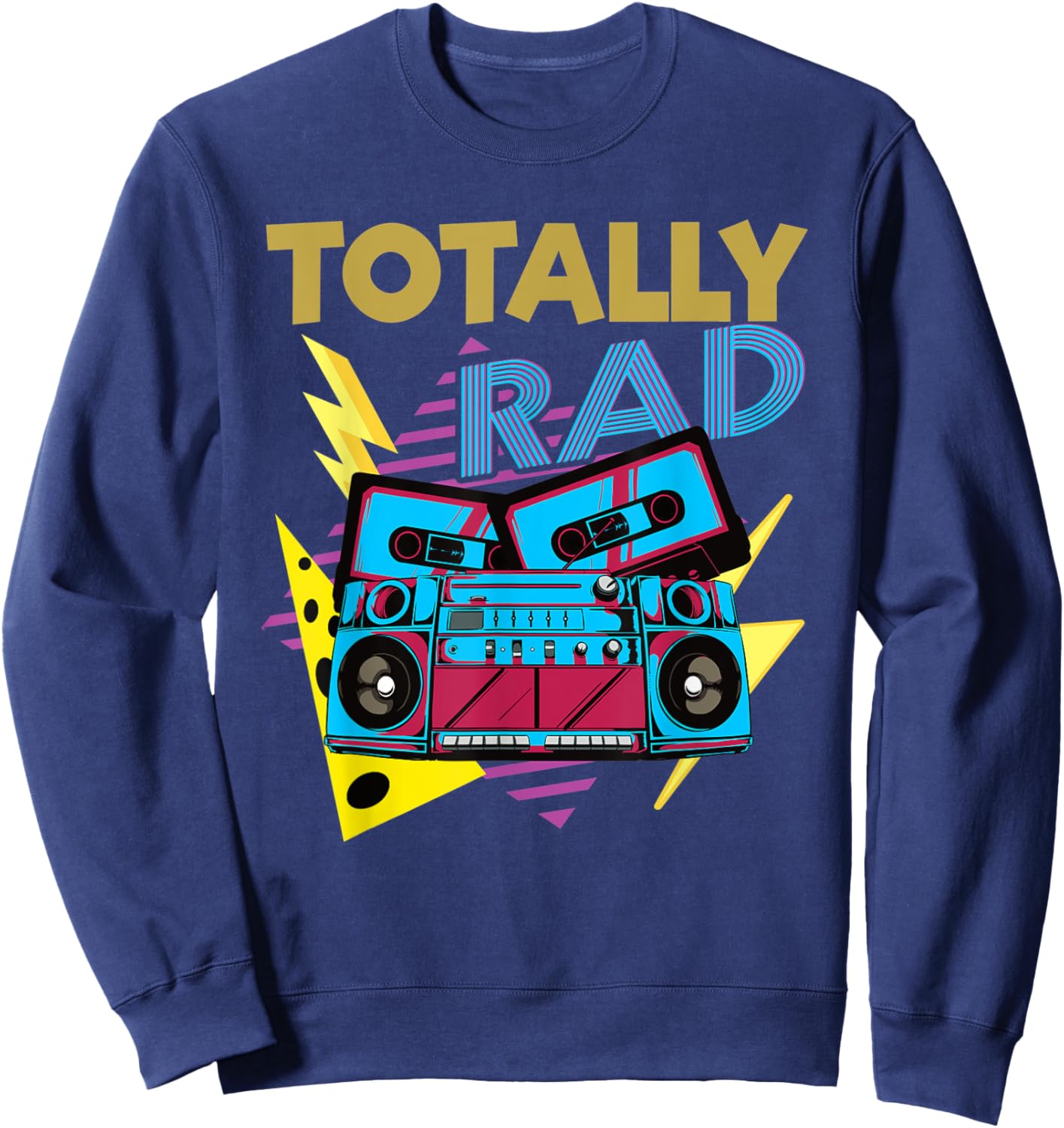 This Is My 80s Costume 80s Party Totally Rad Sweatshirt - Sweatshirt | Navy