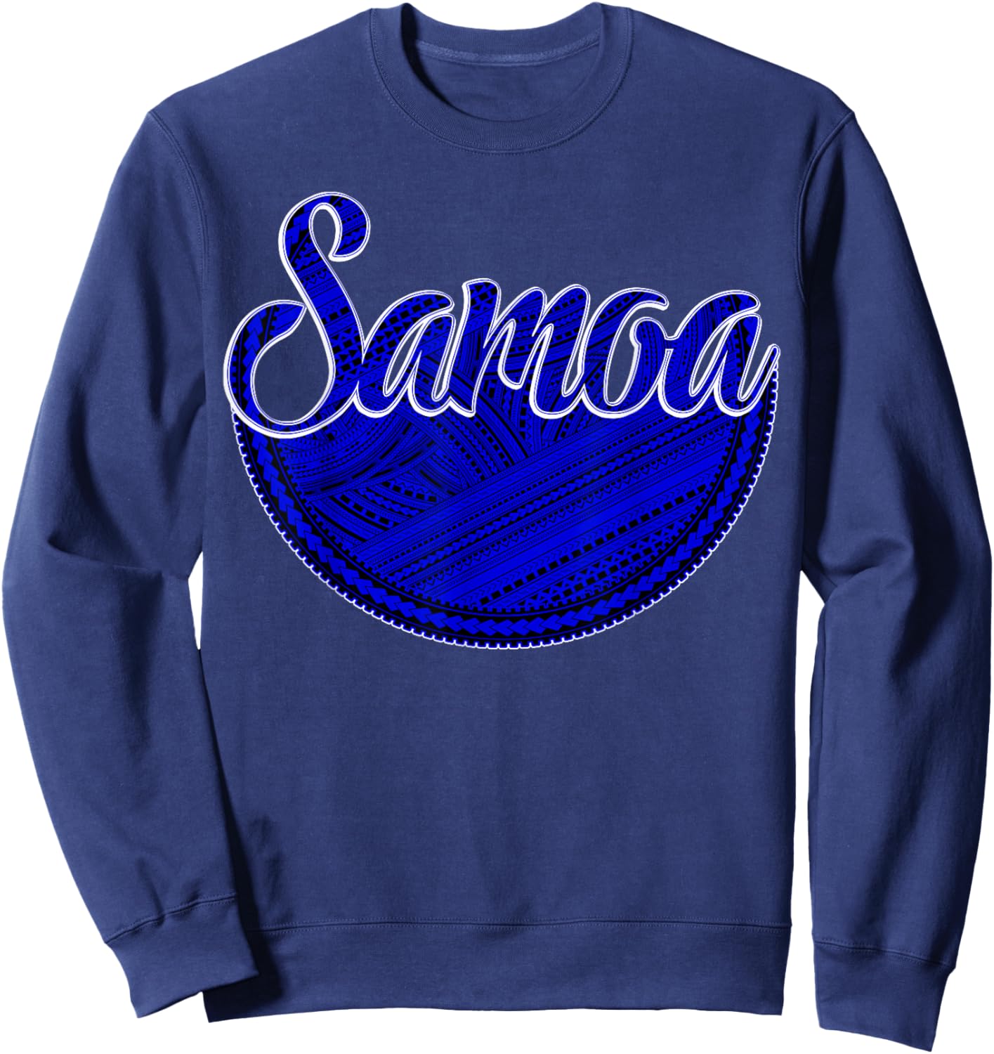 Samoa Tribal Design - Samoan Design - Polynesian Design Sweatshirt - Sweatshirt | Navy
