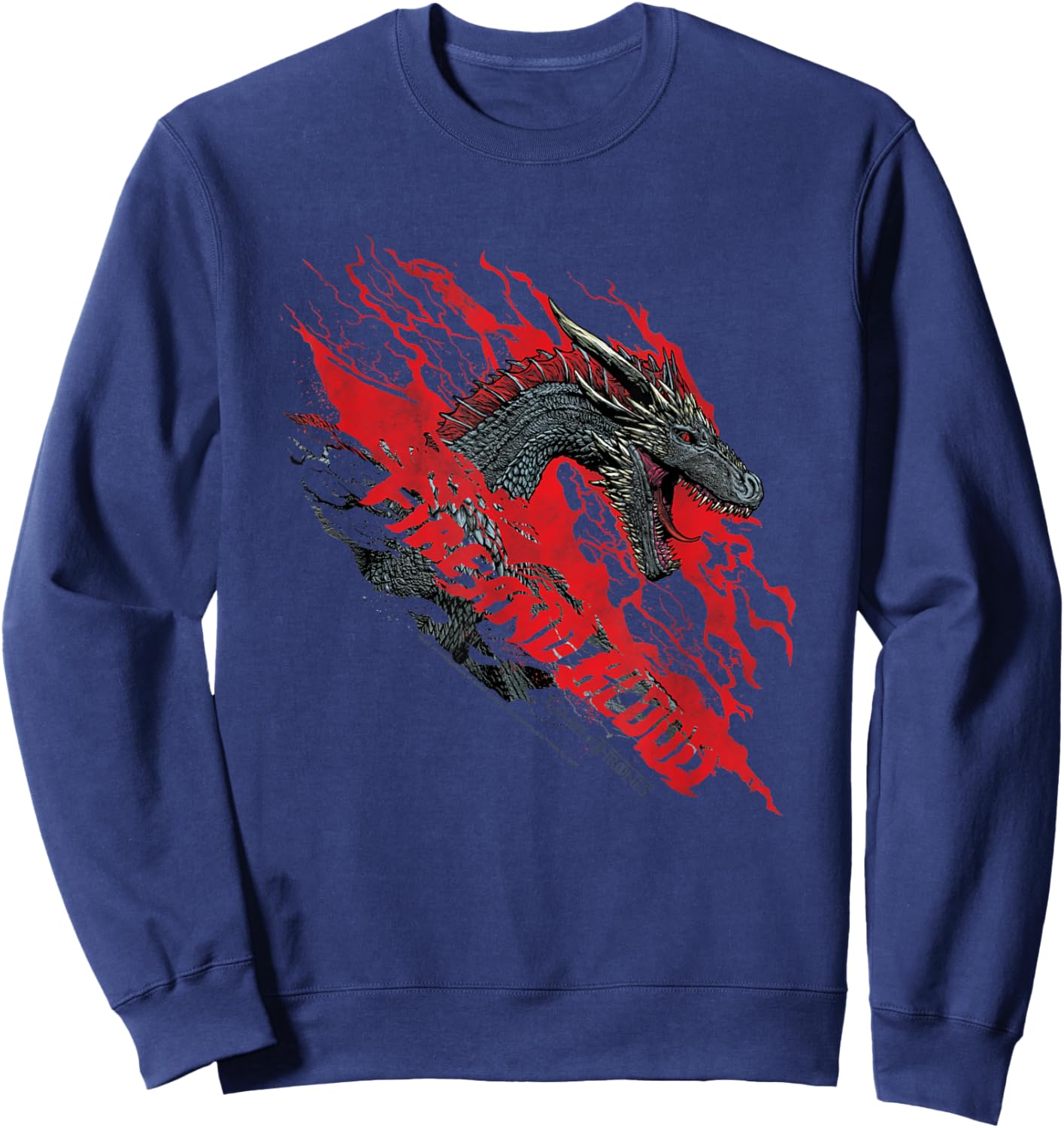 Game of Thrones Fire and Blood Dragon Sweatshirt - Sweatshirt | Navy