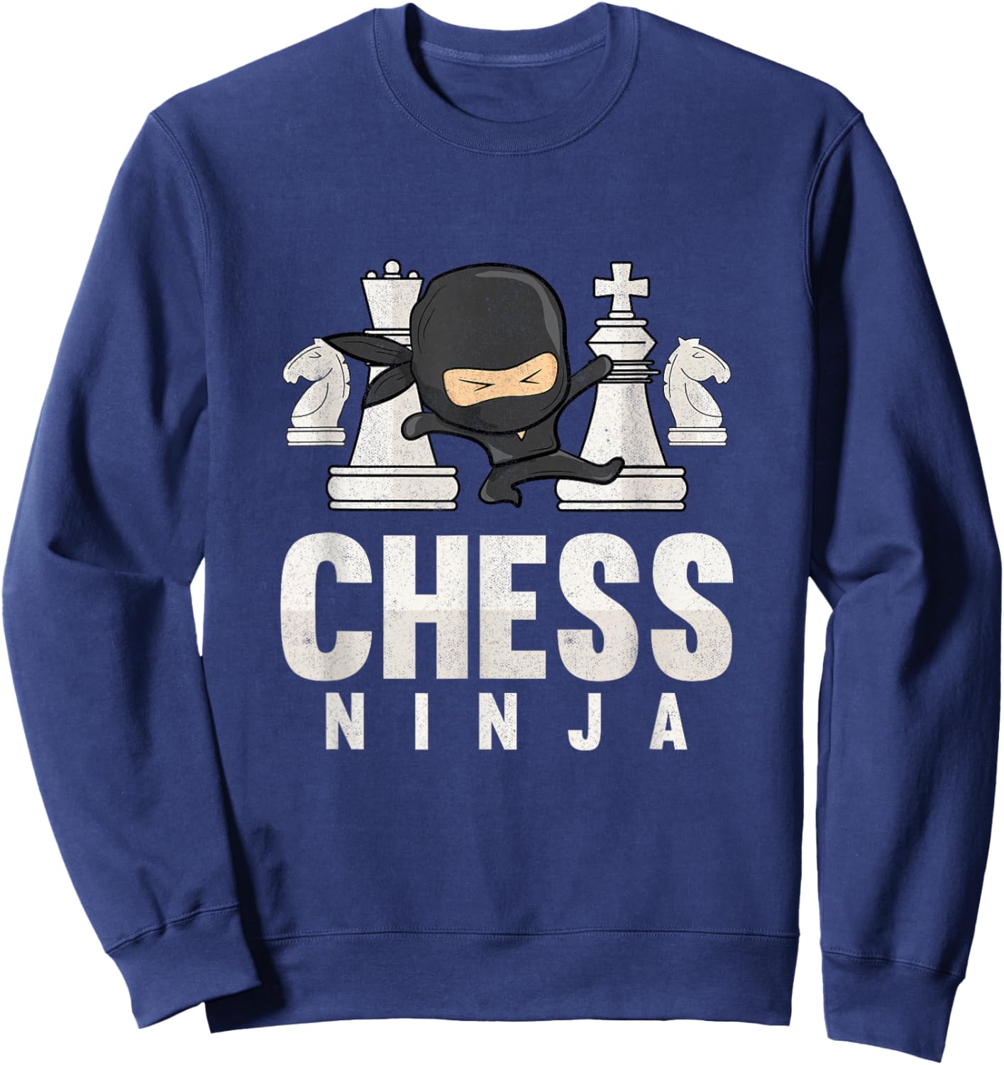 Chess Ninja Funny Chess Kids Chess Player Chess Boys Sweatshirt - Sweatshirt | Navy