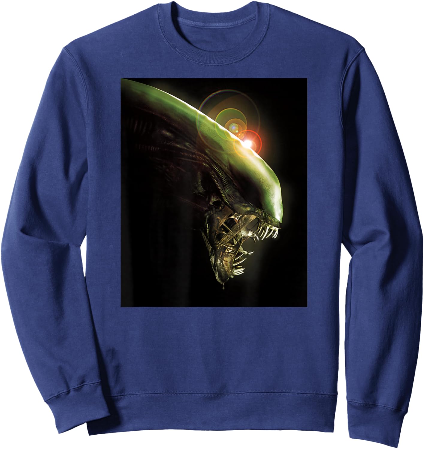 Alien Xenomorph Lens Flare Sweatshirt - Sweatshirt | Navy
