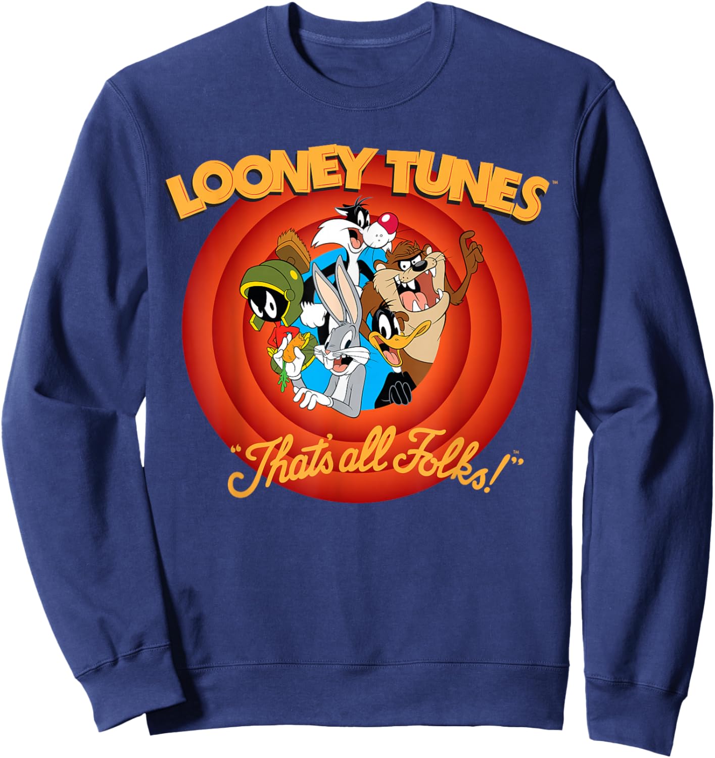 Looney Tunes That's All Folks! Small Sweatshirt - Sweatshirt | Navy
