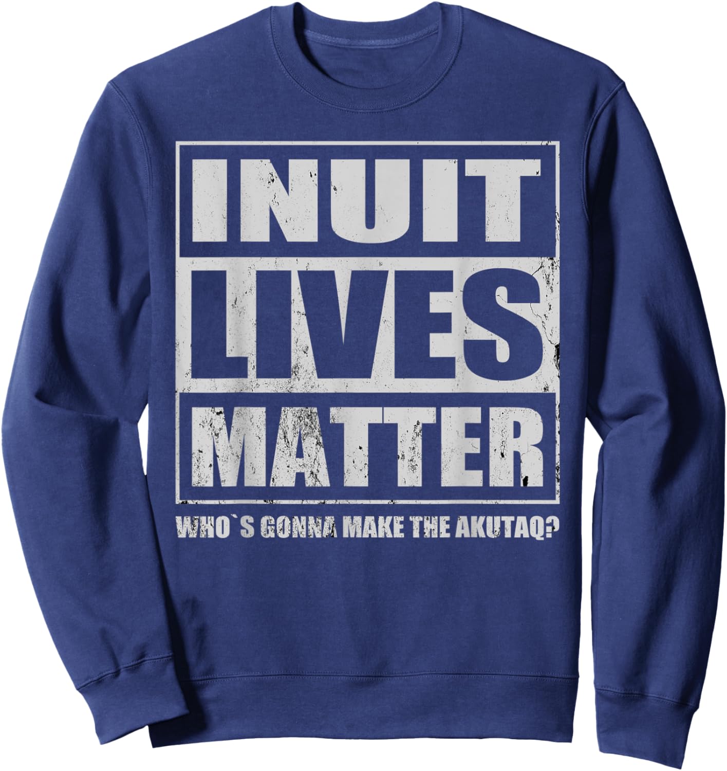 Inuit Akutaq Ice Cream Inuuk Food Specialty Cuisine Women Sweatshirt - Sweatshirt | Navy