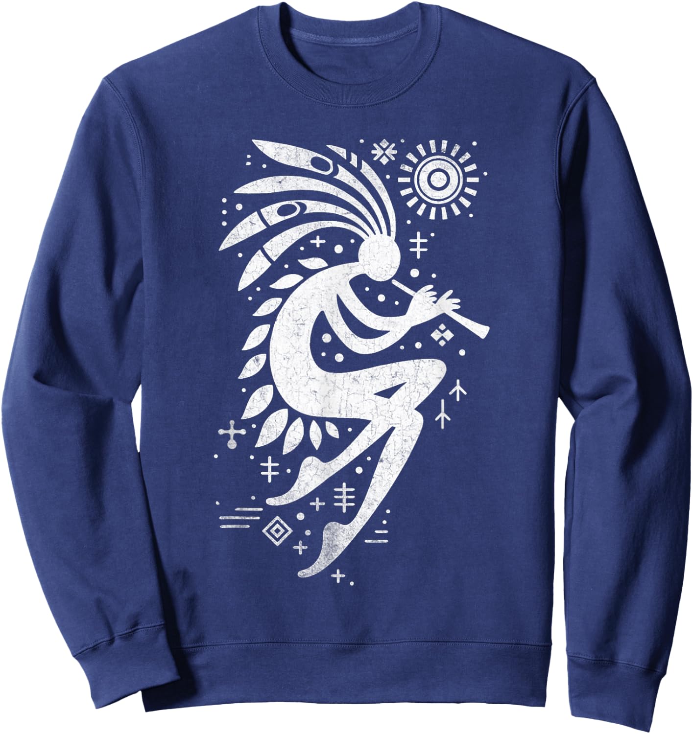 Kokopelli Native American Women Kids Kokopelli Sweatshirt - Sweatshirt | Navy
