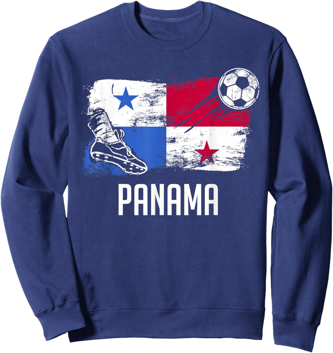 Panama Flag Jersey Panamanian Soccer Team Panamanian Sweatshirt - Sweatshirt | Navy