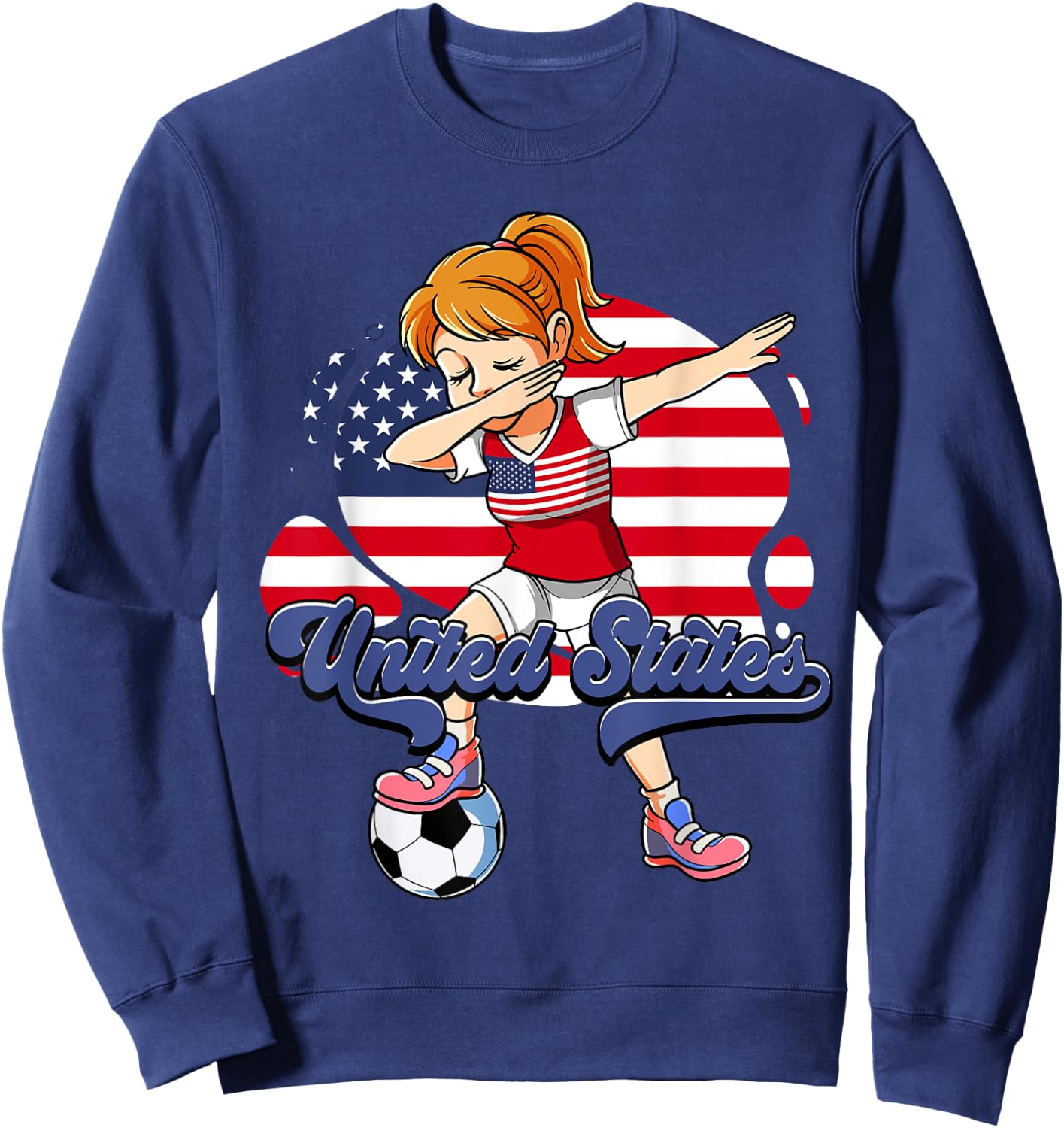 Usa Soccer Sweatshirt - Sweatshirt | Navy