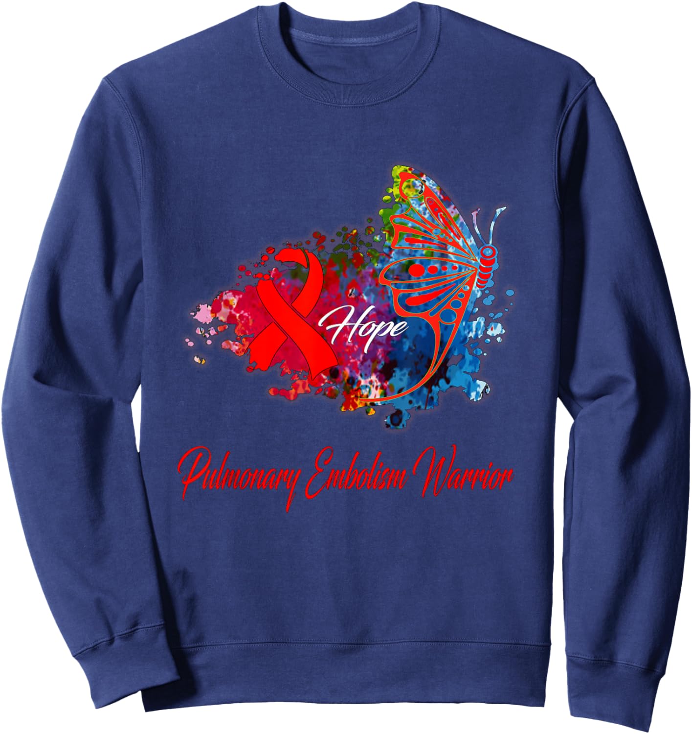 Pulmonary Embolism Awareness Sweatshirt - Sweatshirt | Navy