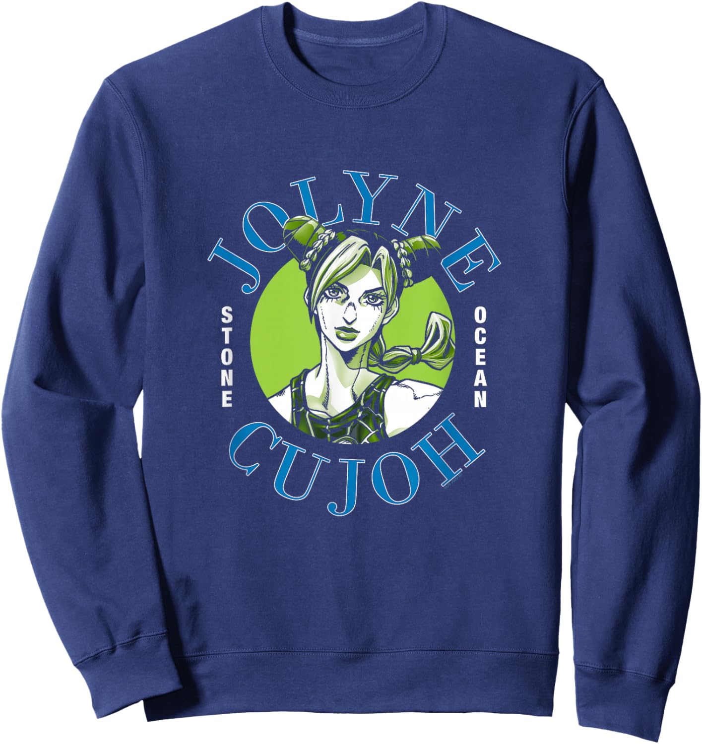 JoJo's Bizarre Adventure Stone Ocean Jolyne Cujoh Closeup Sweatshirt - Sweatshirt | Navy