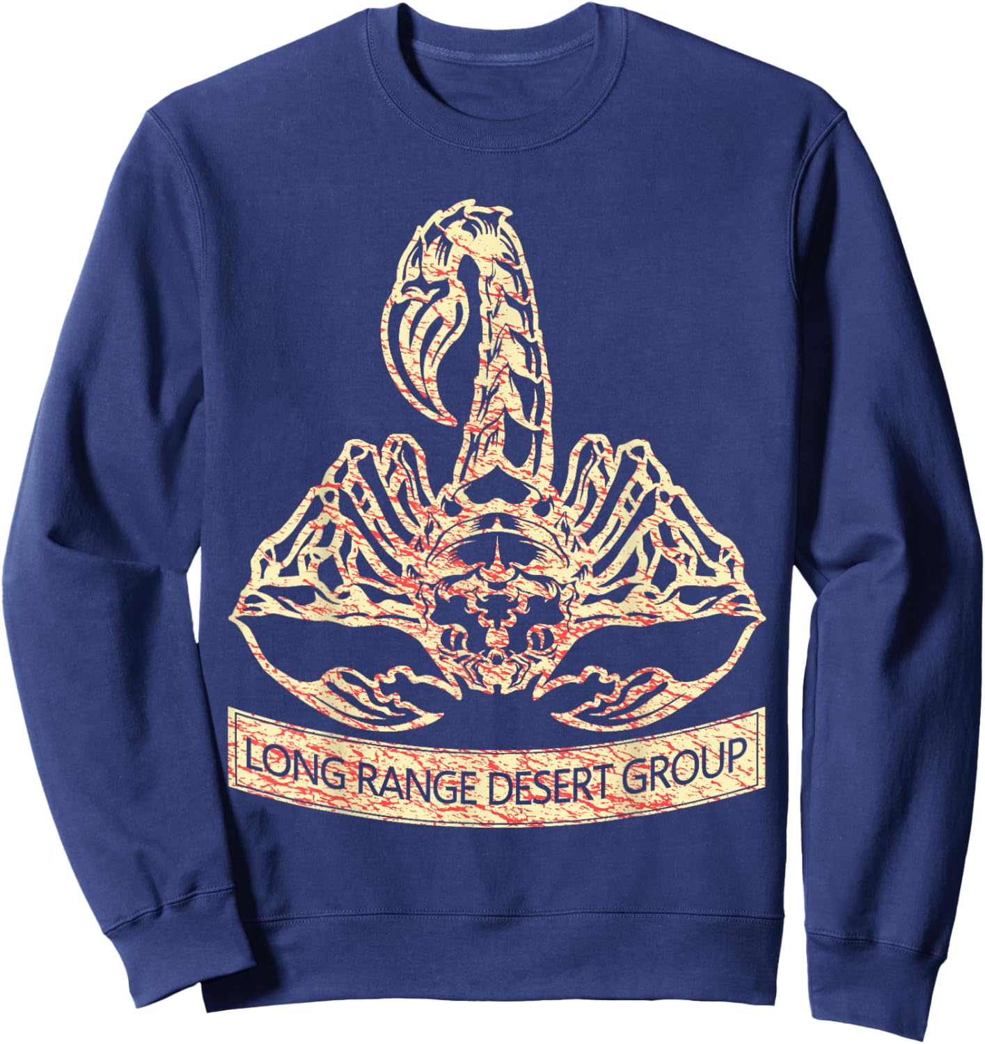 British LRDG Special Force Range Desert Group WW2 Sweatshirt - Sweatshirt | Navy