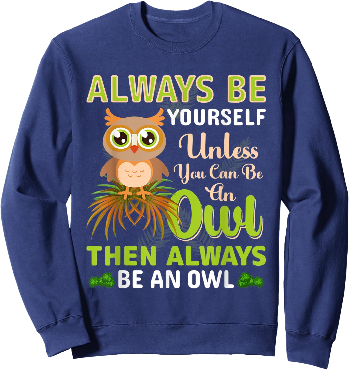 Retro Owl Matching Family Clothing Sweatshirt - Sweatshirt | Navy