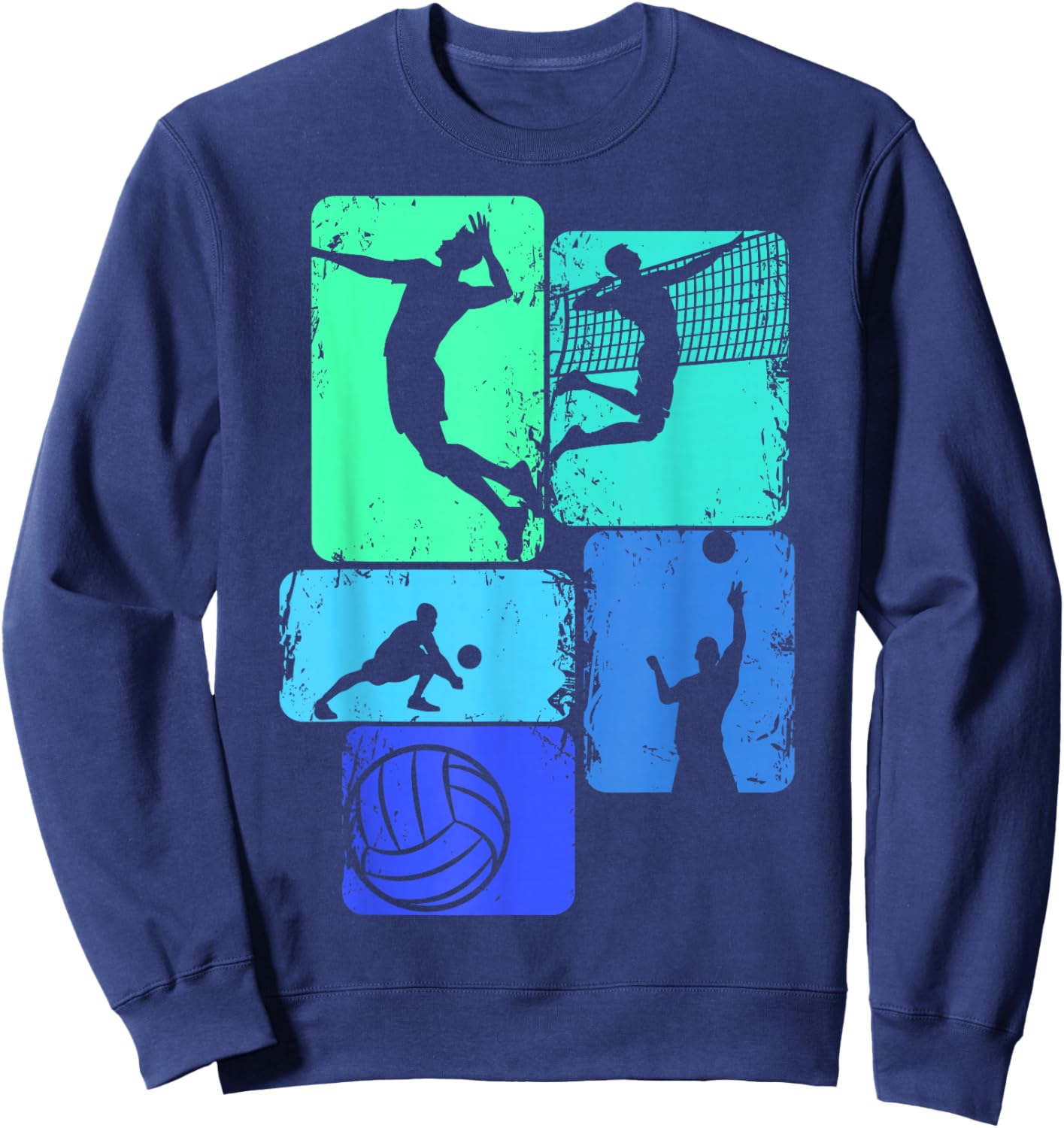 Volleyballer Volleyball Children Boys Men Sweatshirt - Sweatshirt | Navy