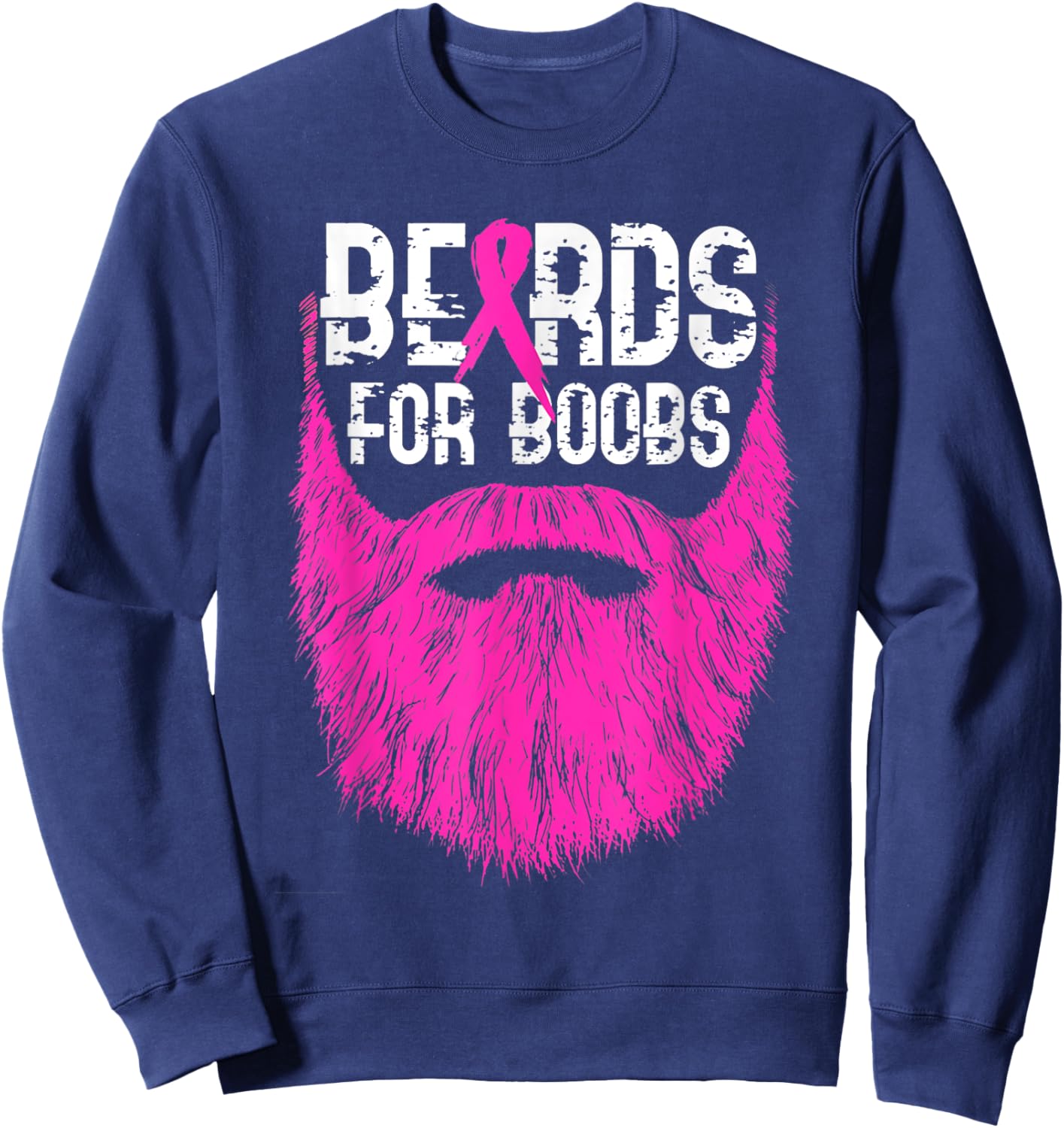 Beards for boobs Sweatshirt - Sweatshirt | Navy