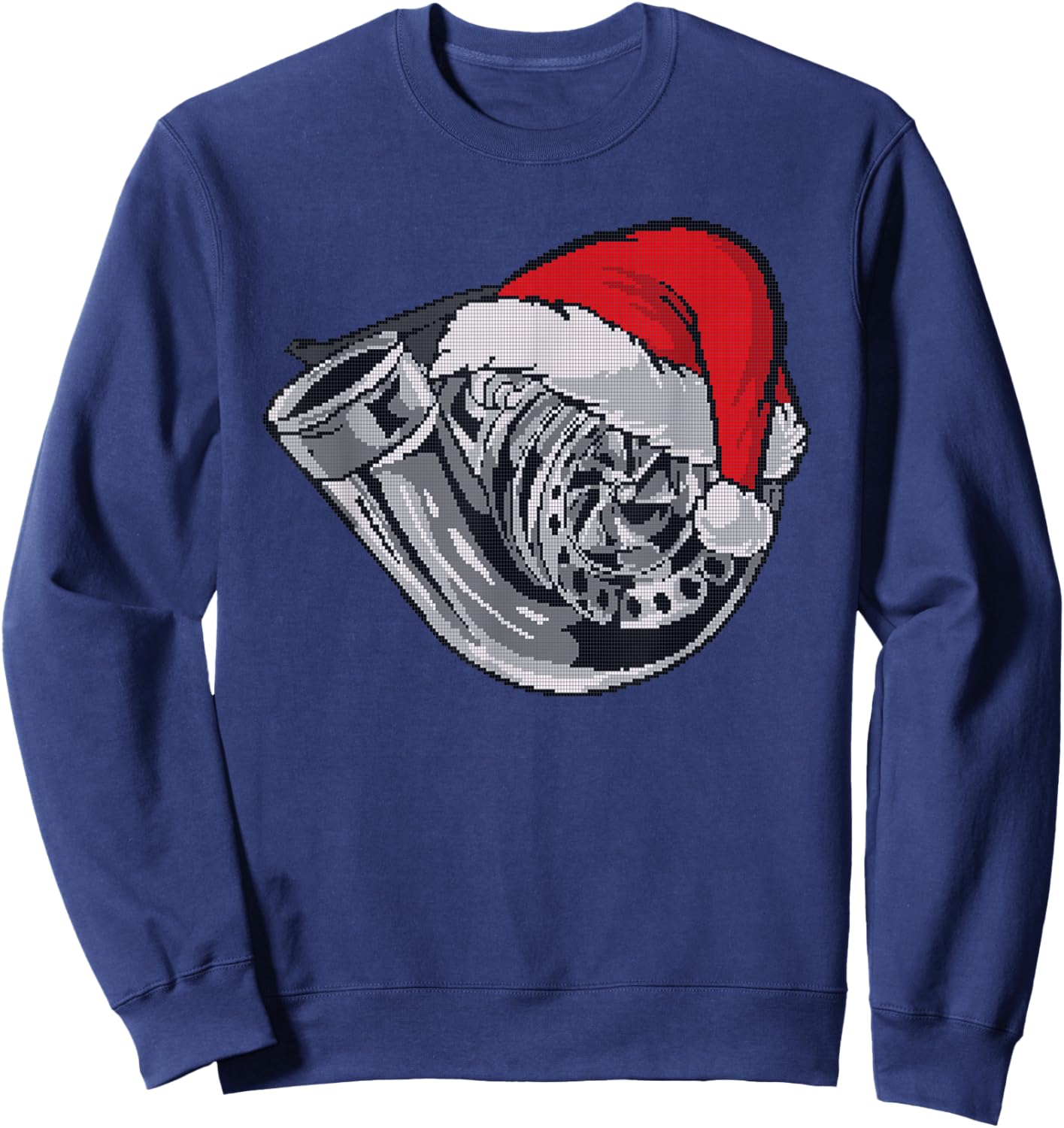 Turbo Ugly Christmas Car Enthusiast Racing Drifting Matching Sweatshirt - Sweatshirt | Navy
