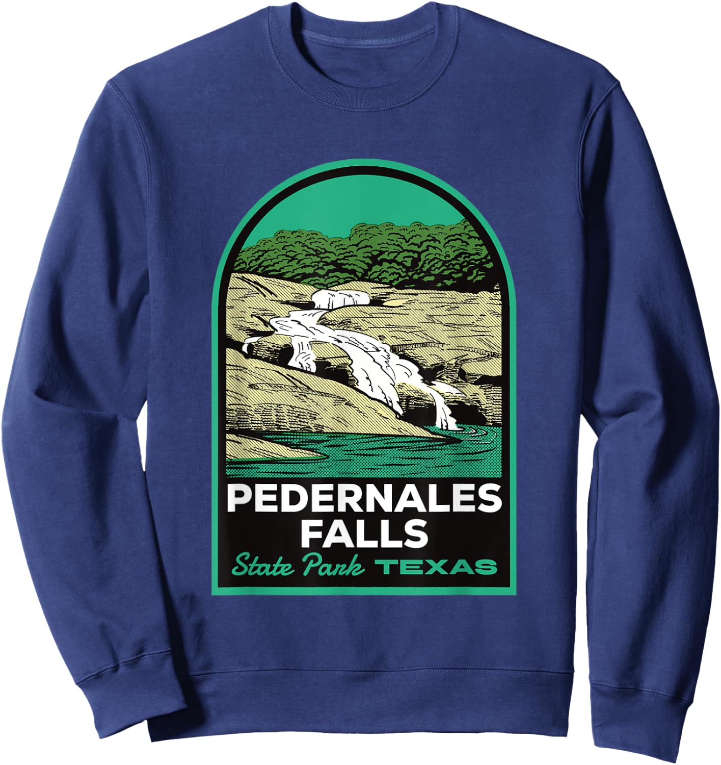 Pedernales Falls State Park Texas Sweatshirt - Sweatshirt | Navy