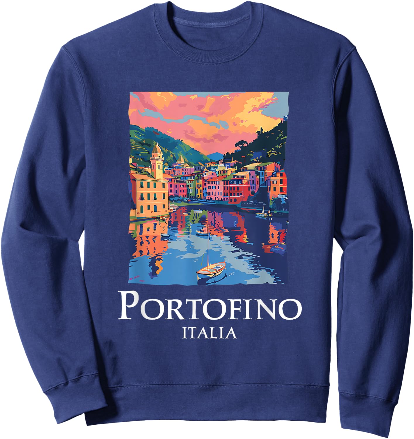 Italy Portofino Souvenir / Portofino Sweatshirt - Sweatshirt | Navy