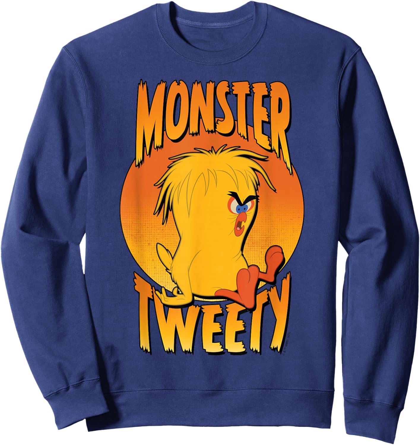 Looney Tunes Halloween Monster Tweety Bird Sweatshirt - Sweatshirt | Navy