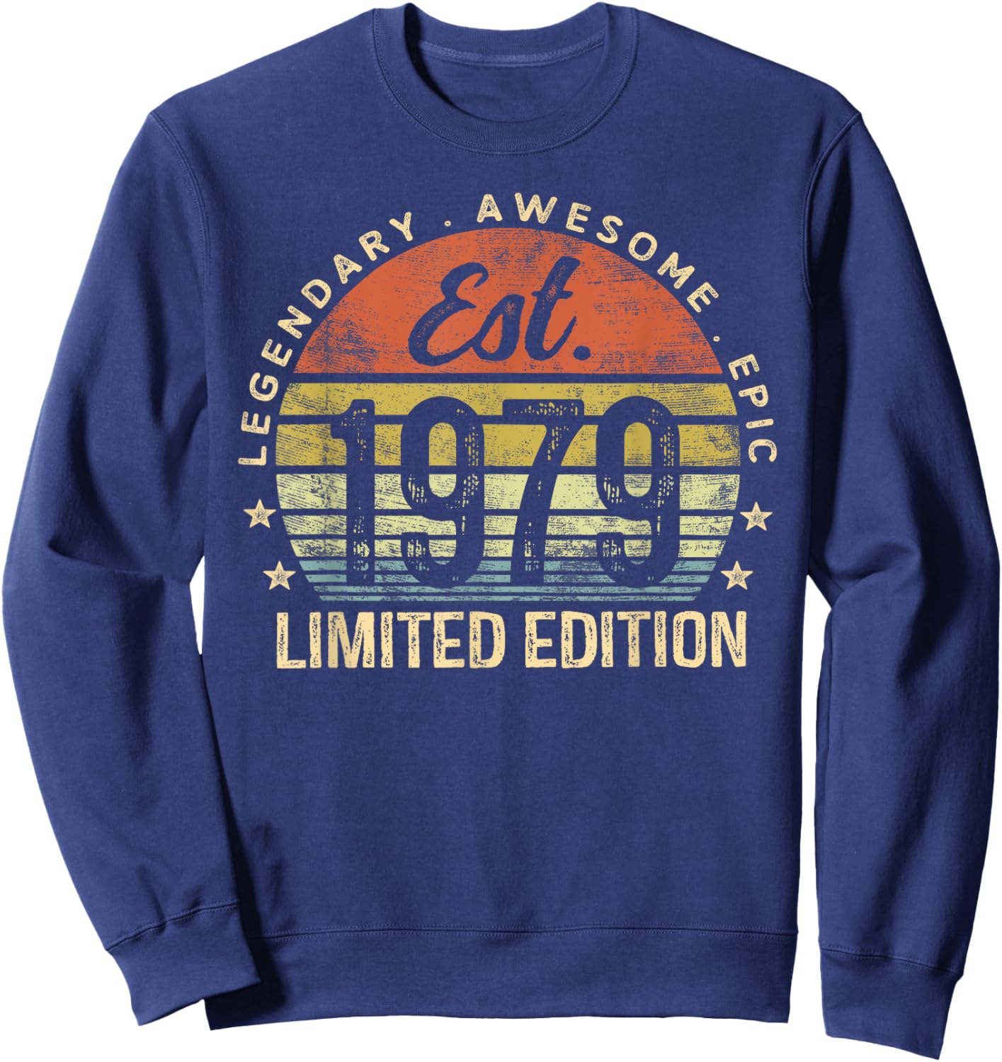 Est 1979 Limited Edition 46th Birthday Vintage 46 Year Old Sweatshirt - Sweatshirt | Navy