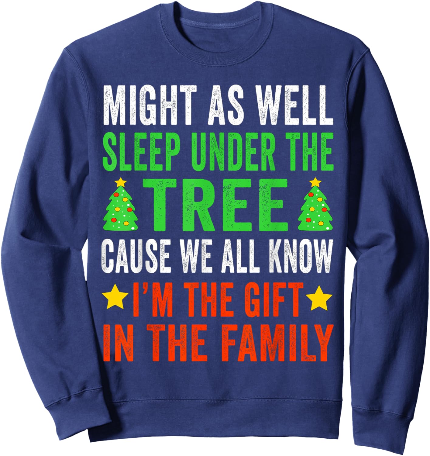 Funny Christmas Kids Christmas Pajamas Girls Boys Sweatshirt - Sweatshirt | Navy