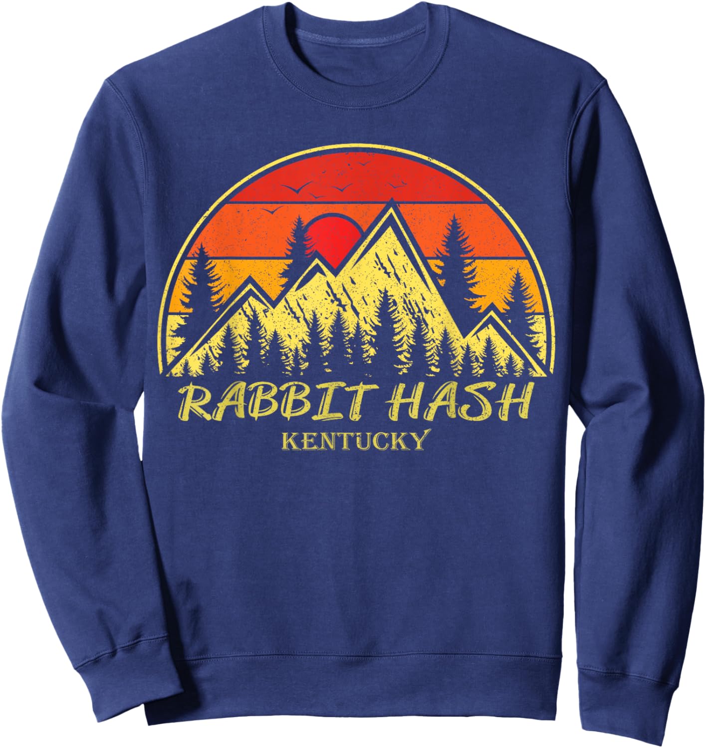 Rabbit Hash Kentucky KY Mountains Hike Hiking Souvenir Sweatshirt - Sweatshirt | Navy