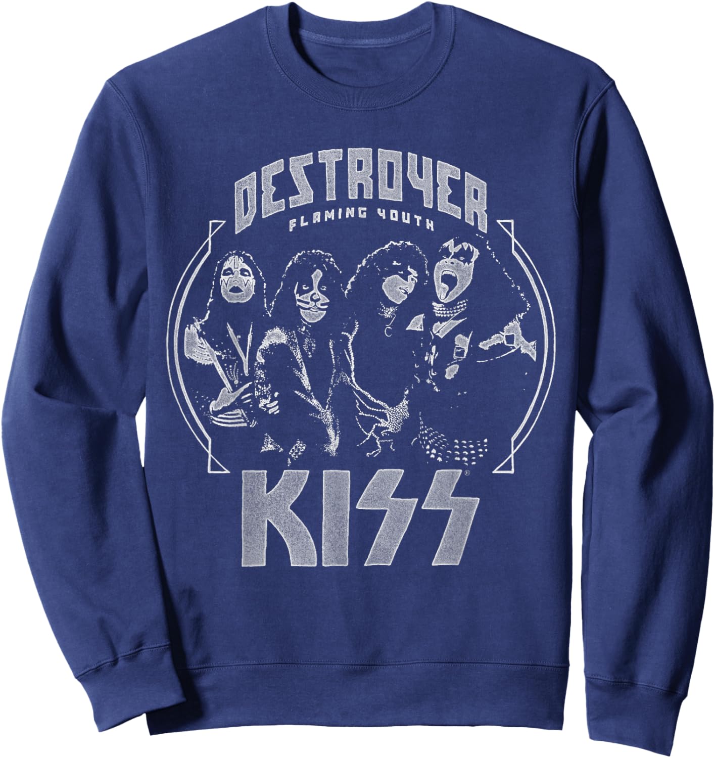 KISS - Flaming Youth Sweatshirt - Sweatshirt | Navy