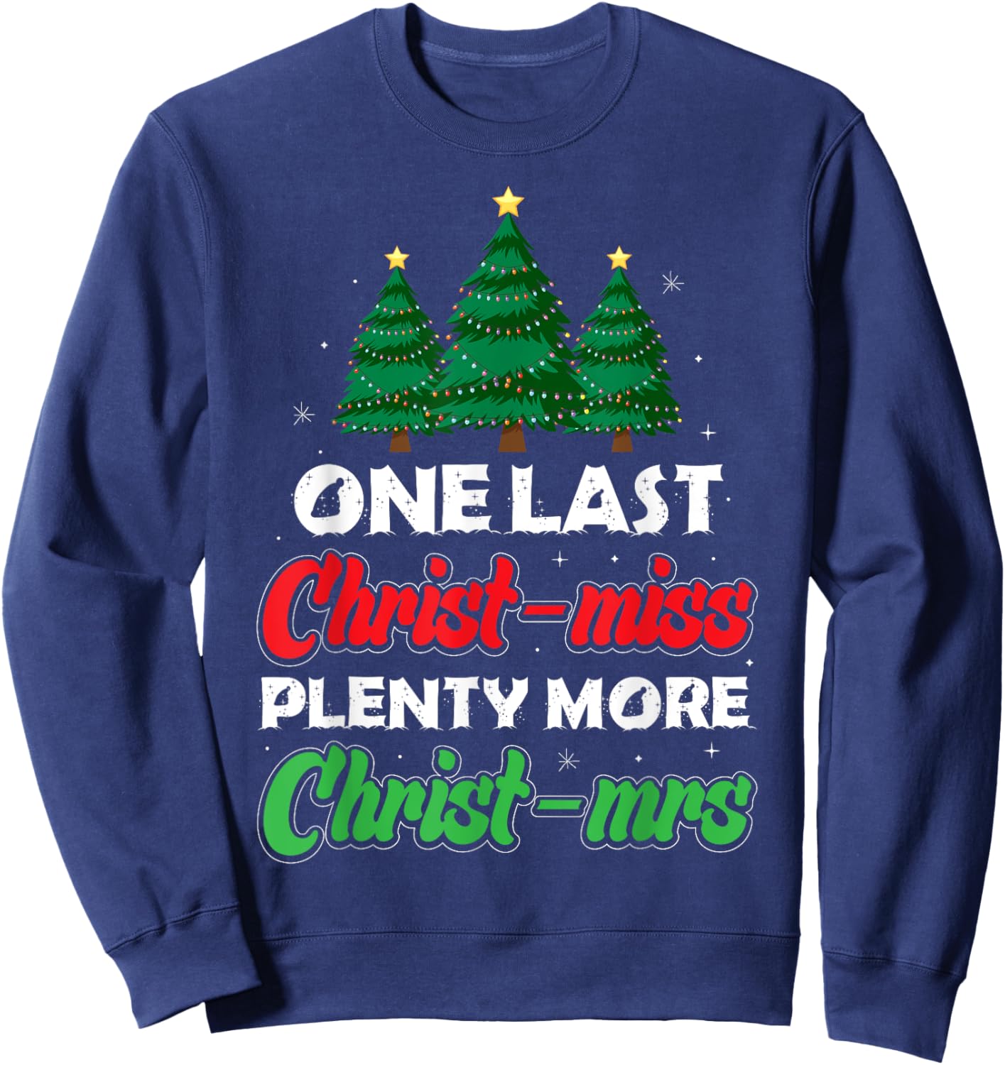 Xmas Future Bride Wife New Fiance Funny Engagement Christmas Sweatshirt - Sweatshirt | Navy
