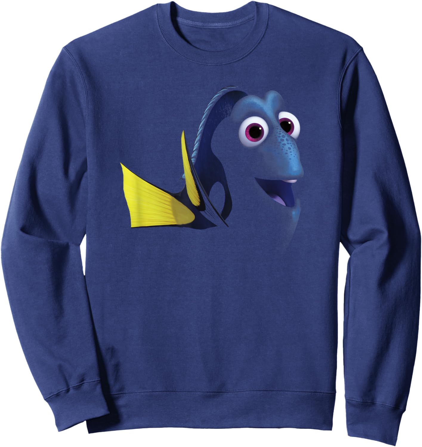 Disney Pixar Finding Dory Big Face Blue Sweatshirt - Sweatshirt | Navy