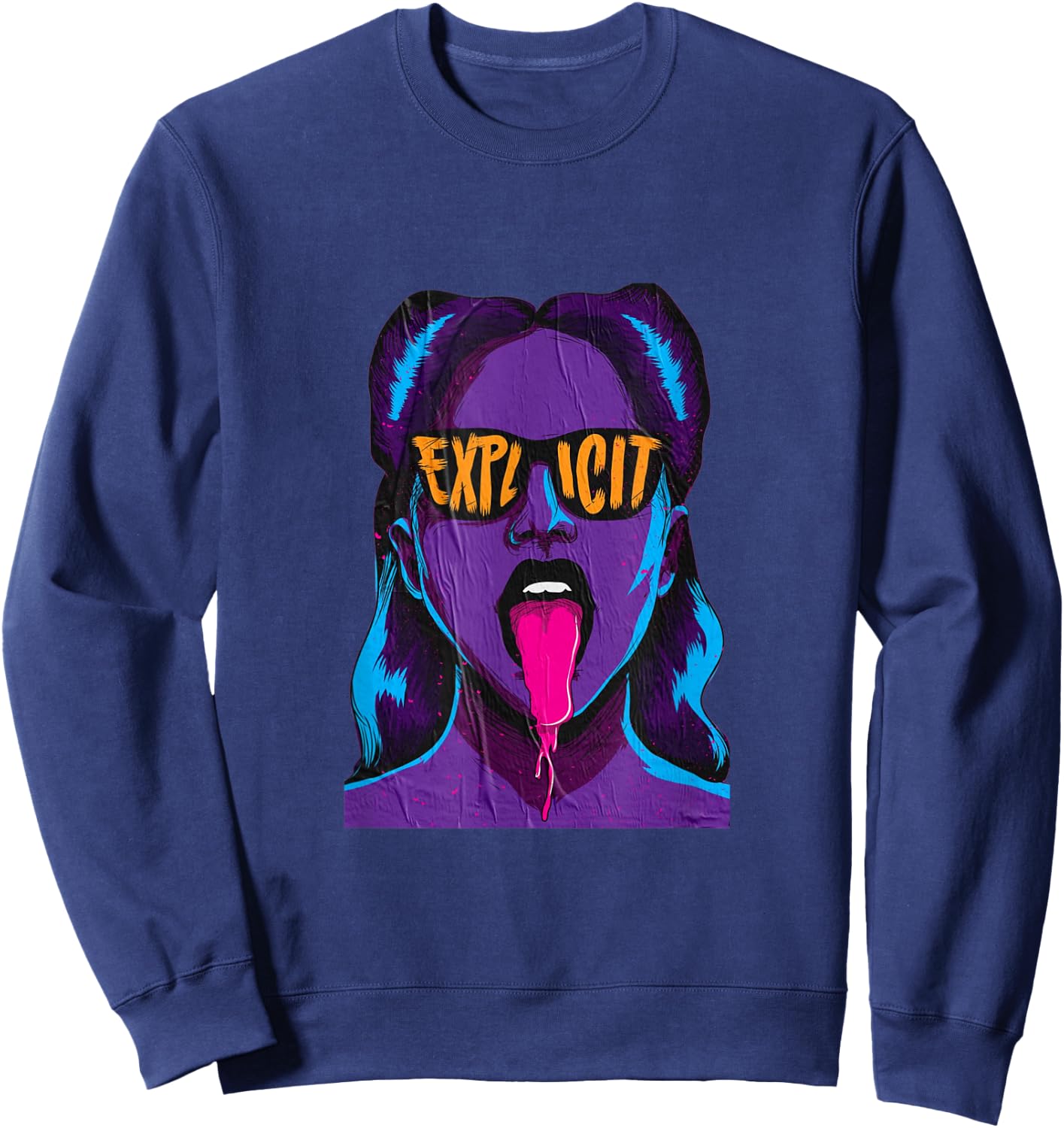 Explicit design Sweatshirt - Sweatshirt | Navy
