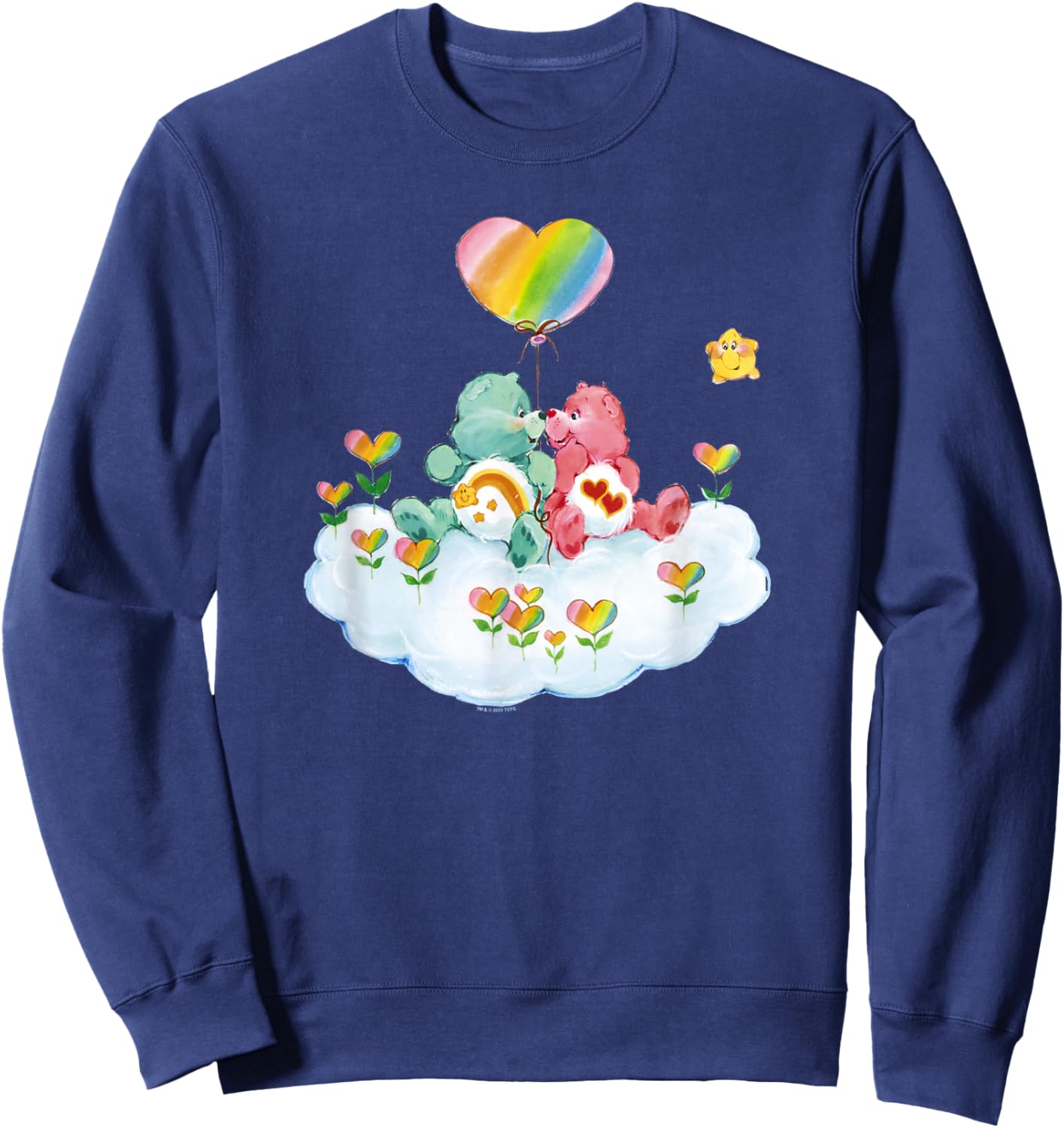 Care Bears Valentine's Day Wish & Love-A-Lot Bear Painting Sweatshirt - Sweatshirt | Navy