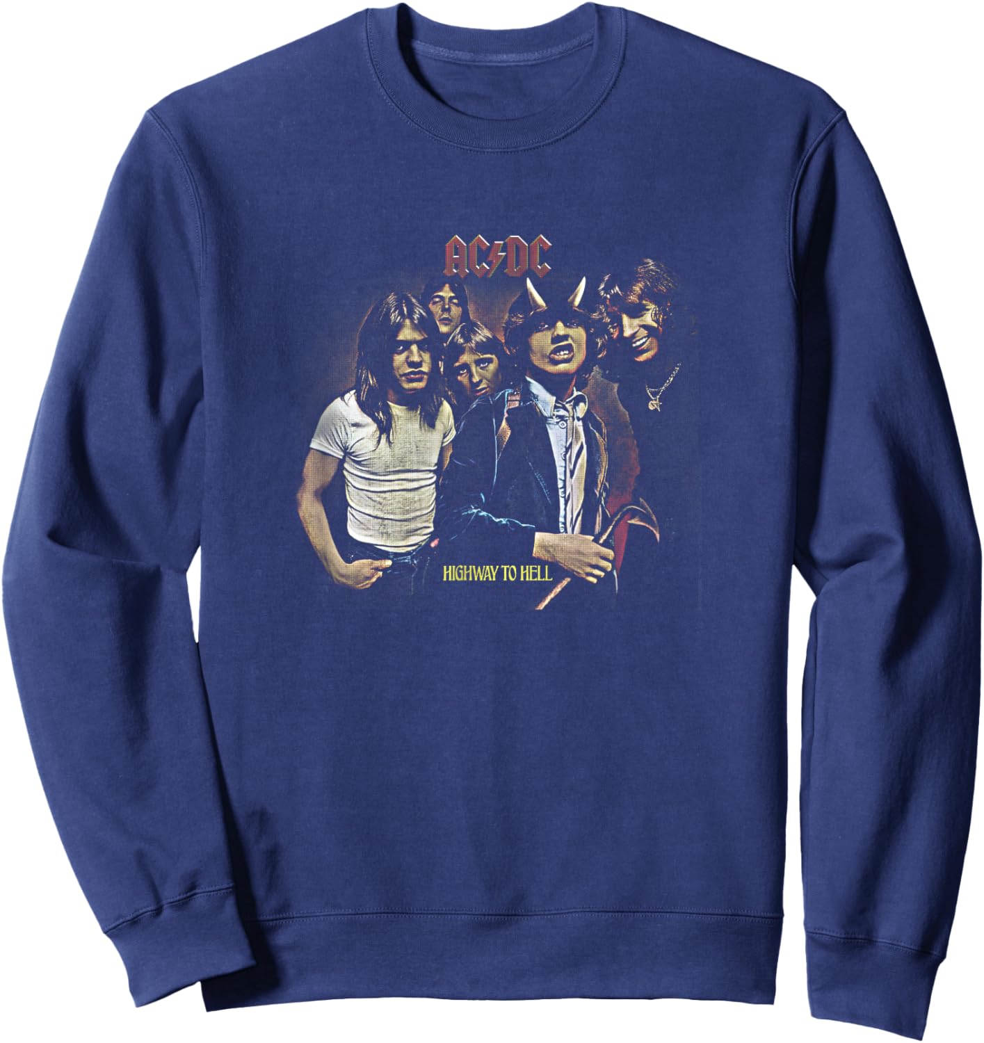 AC/DC - Highway to Hell Album Artwork Sweatshirt - Sweatshirt | Navy