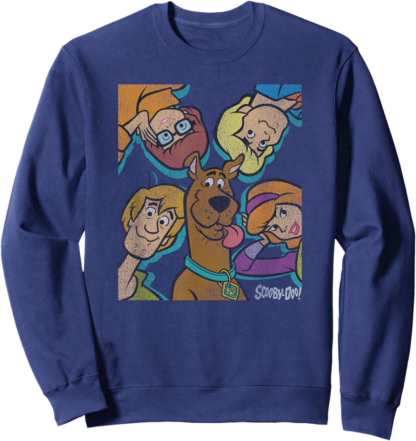 Scooby-Doo Big Face Group Poster Sweatshirt - Sweatshirt | Navy