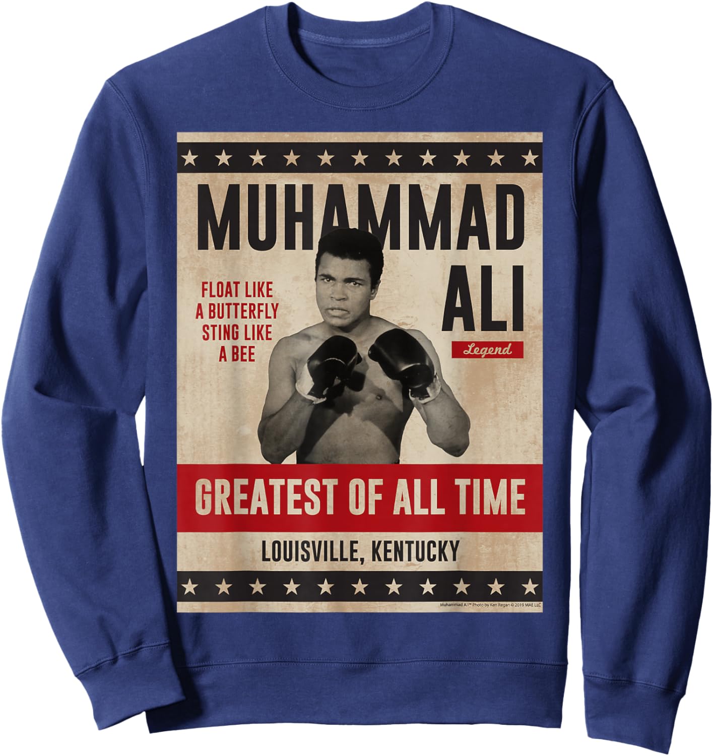 Muhammad Ali - Ali Poster Sweatshirt - Sweatshirt | Navy