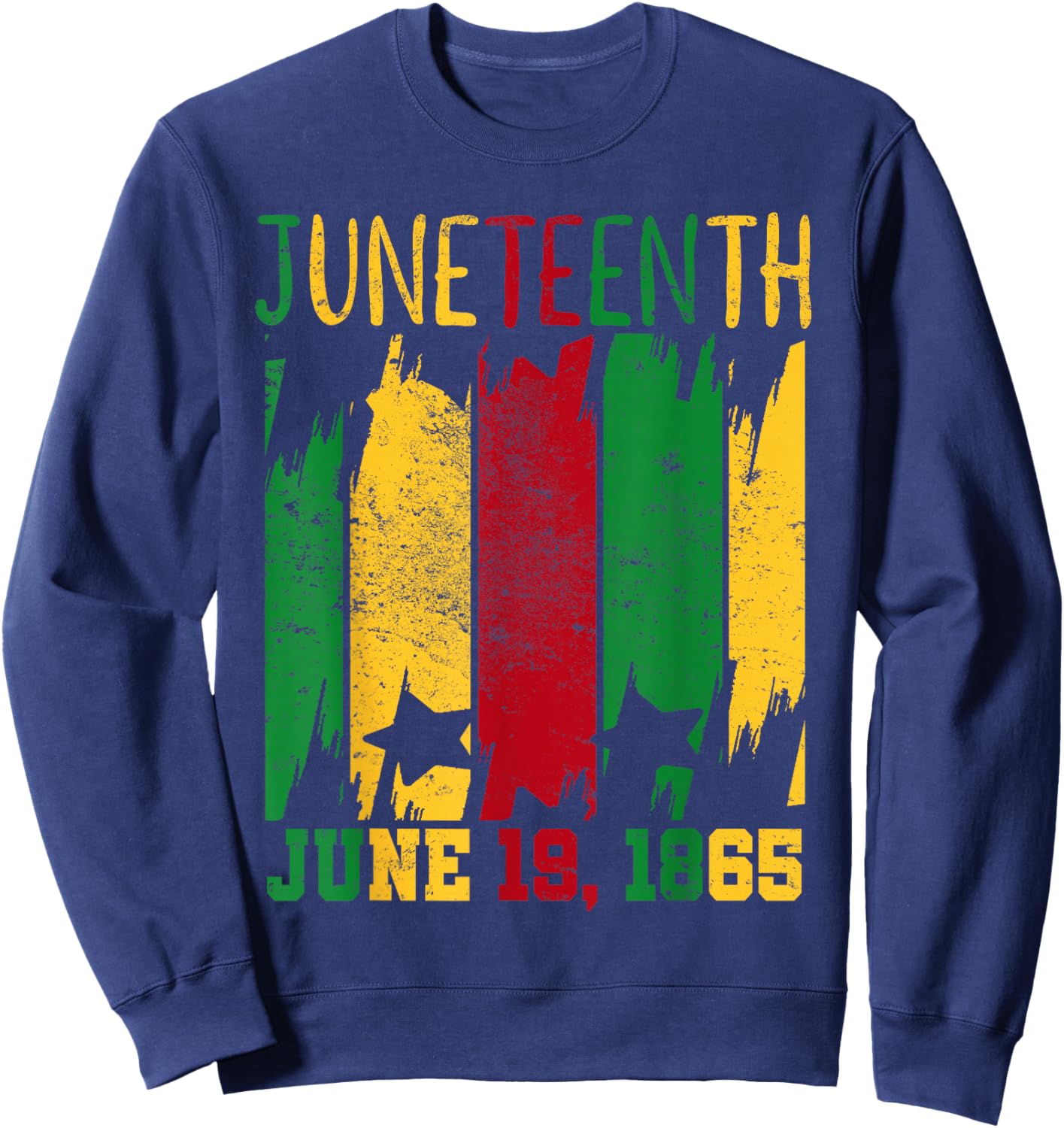 Juneteenth June 19th 1865 Juneteenth Freedom Day Small Sweatshirt - Sweatshirt | Navy