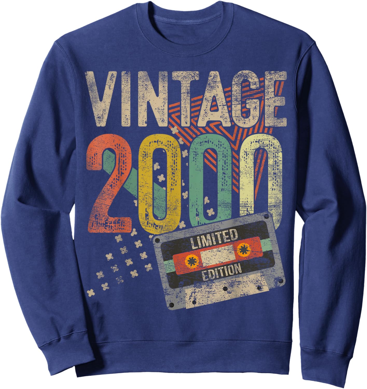 Vintage 2000 25th Birthday Gifts Women 25 Year Old Sweatshirt - Sweatshirt | Navy
