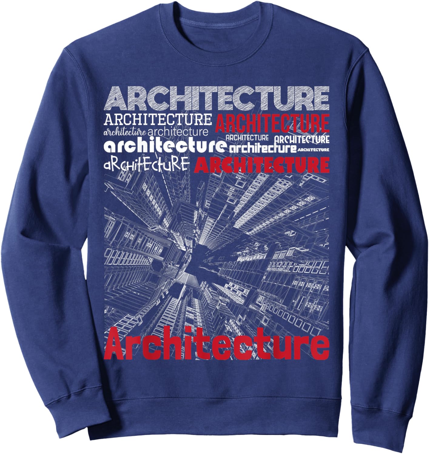 Architecture - Architectural Engineer Design Planner Builder Sweatshirt - Sweatshirt | Navy