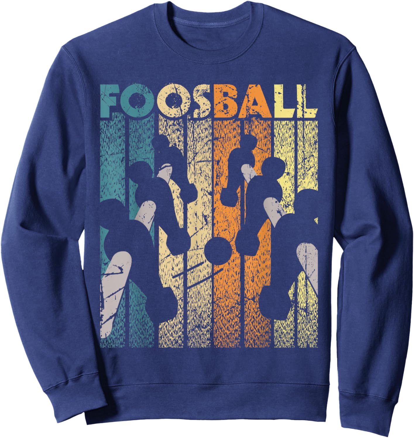 Retro Vintage Foosball Player Table Football Soccer Sweatshirt - Sweatshirt | Navy