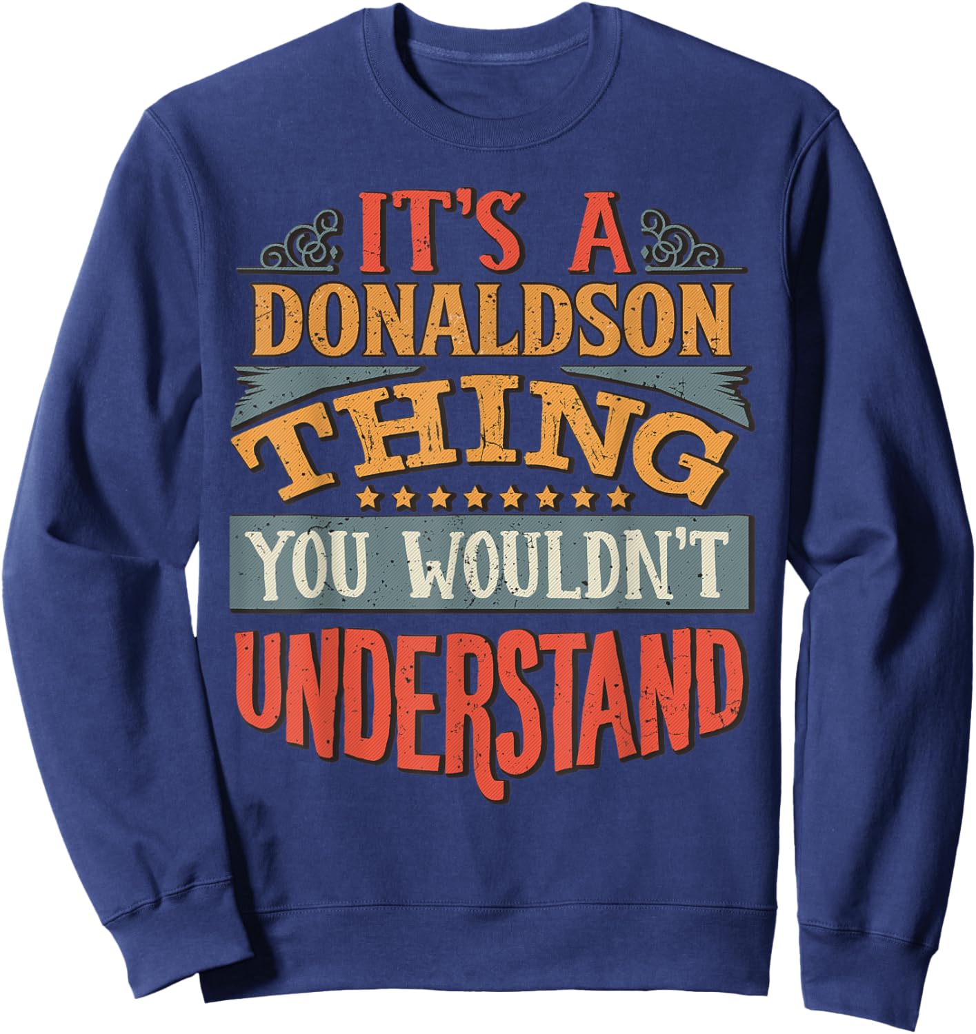 Donaldson Name Sweatshirt - Sweatshirt | Navy
