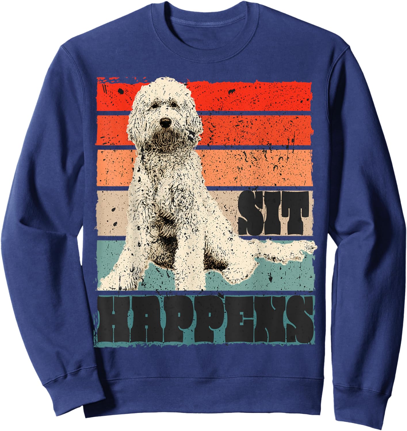 Goldendoodle & Labradoodle Dog Mama Funny Saying Men Women Sweatshirt - Sweatshirt | Navy
