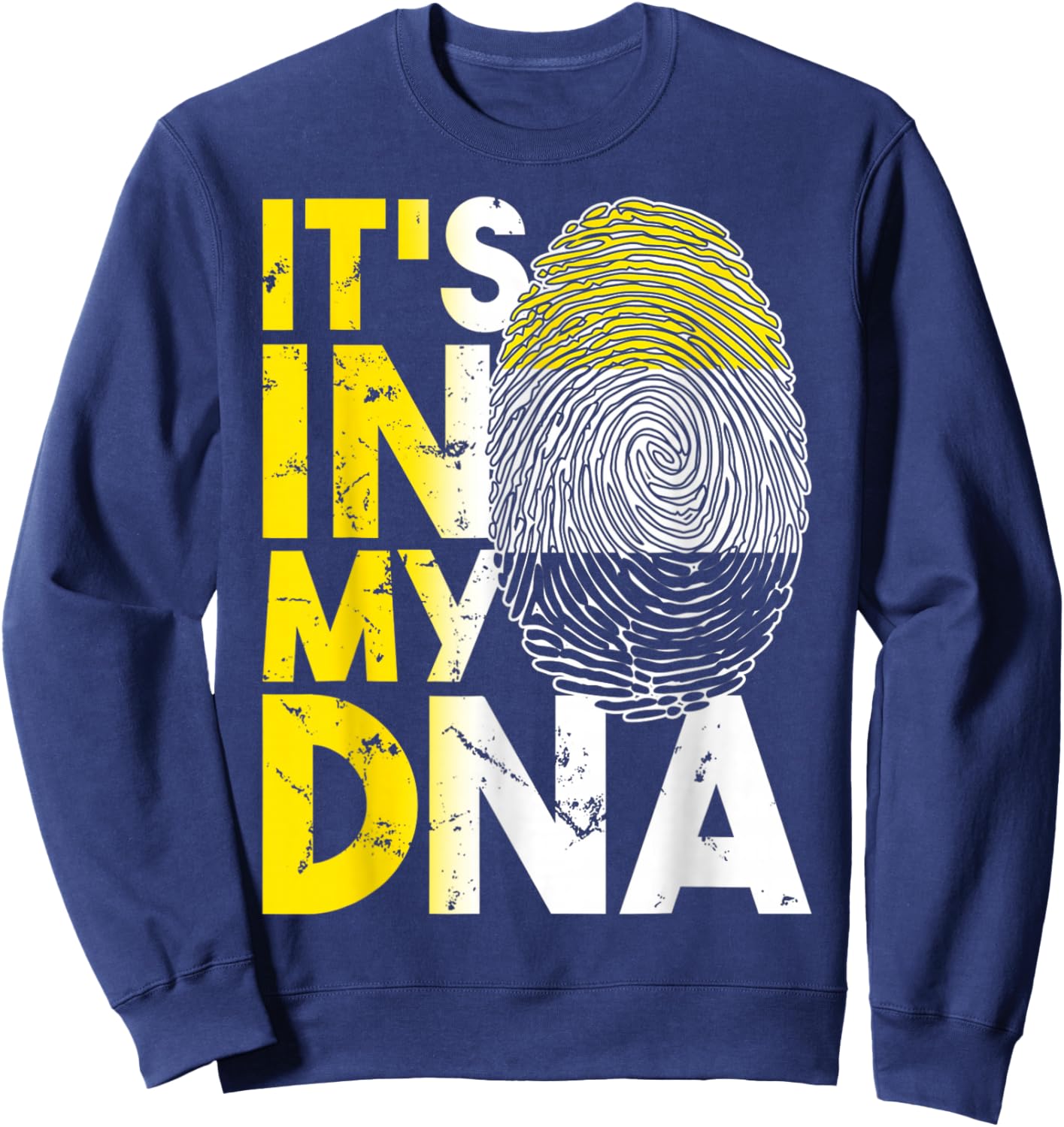 It's In My DNA Garifuna Flag Afro Caribbean Sweatshirt - Sweatshirt | Navy