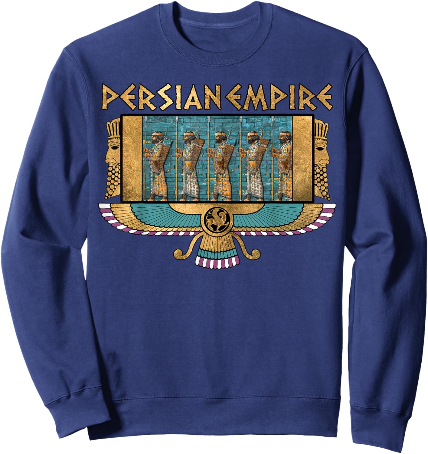 Persian Empire Ancient Persia Immortals King of Kings Sweatshirt - Sweatshirt | Navy