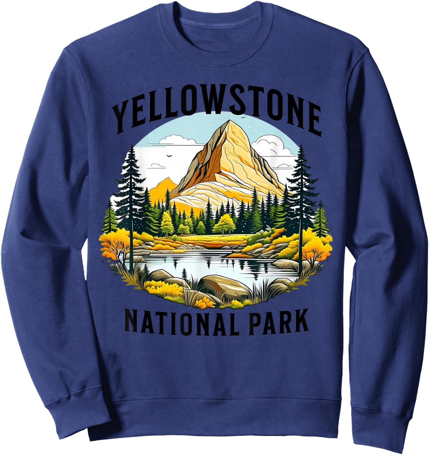 Yellowstone National Park Sweatshirt - Sweatshirt | Navy