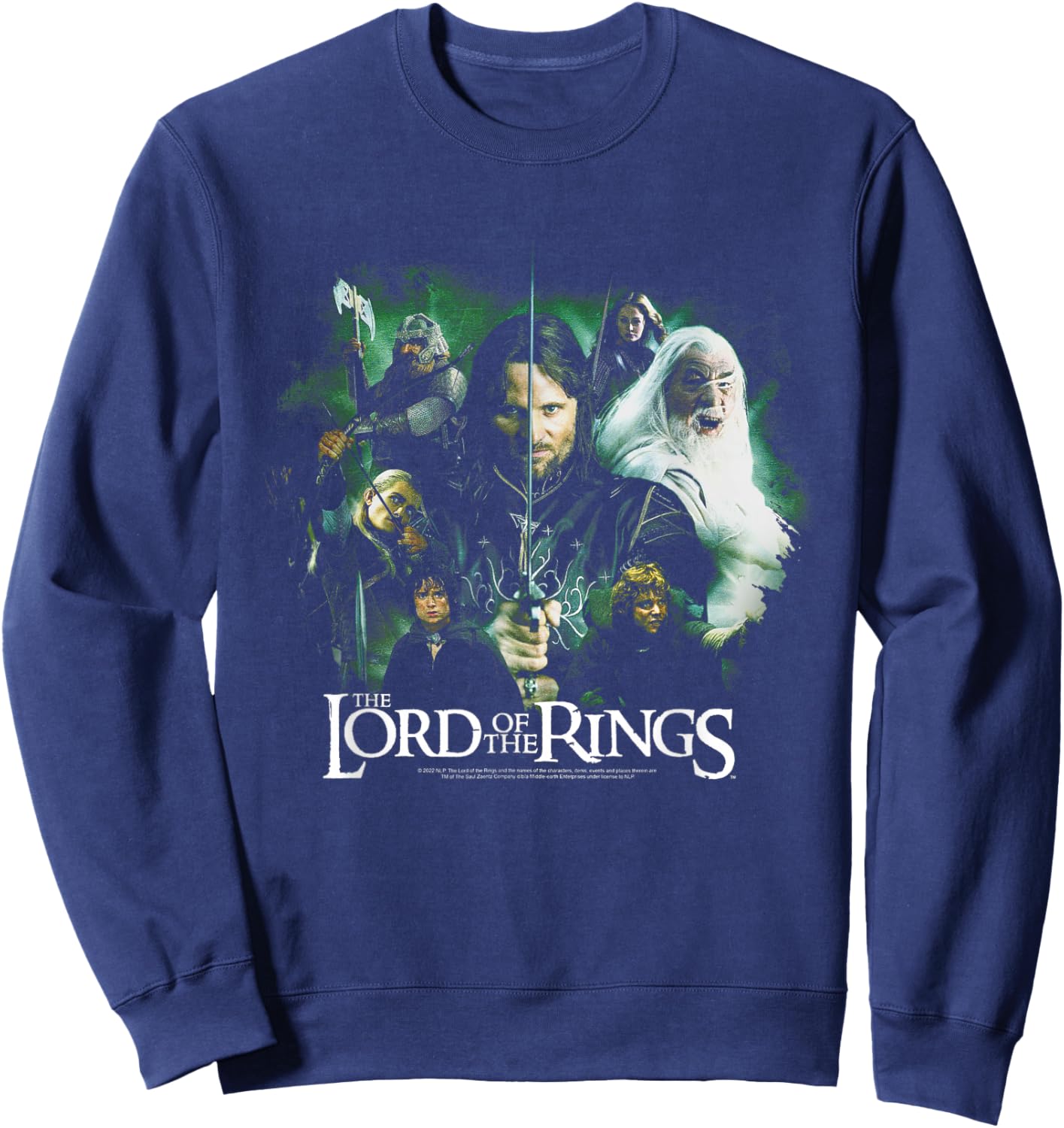 The Lord of The Rings Group Poster Sweatshirt - Sweatshirt | Navy