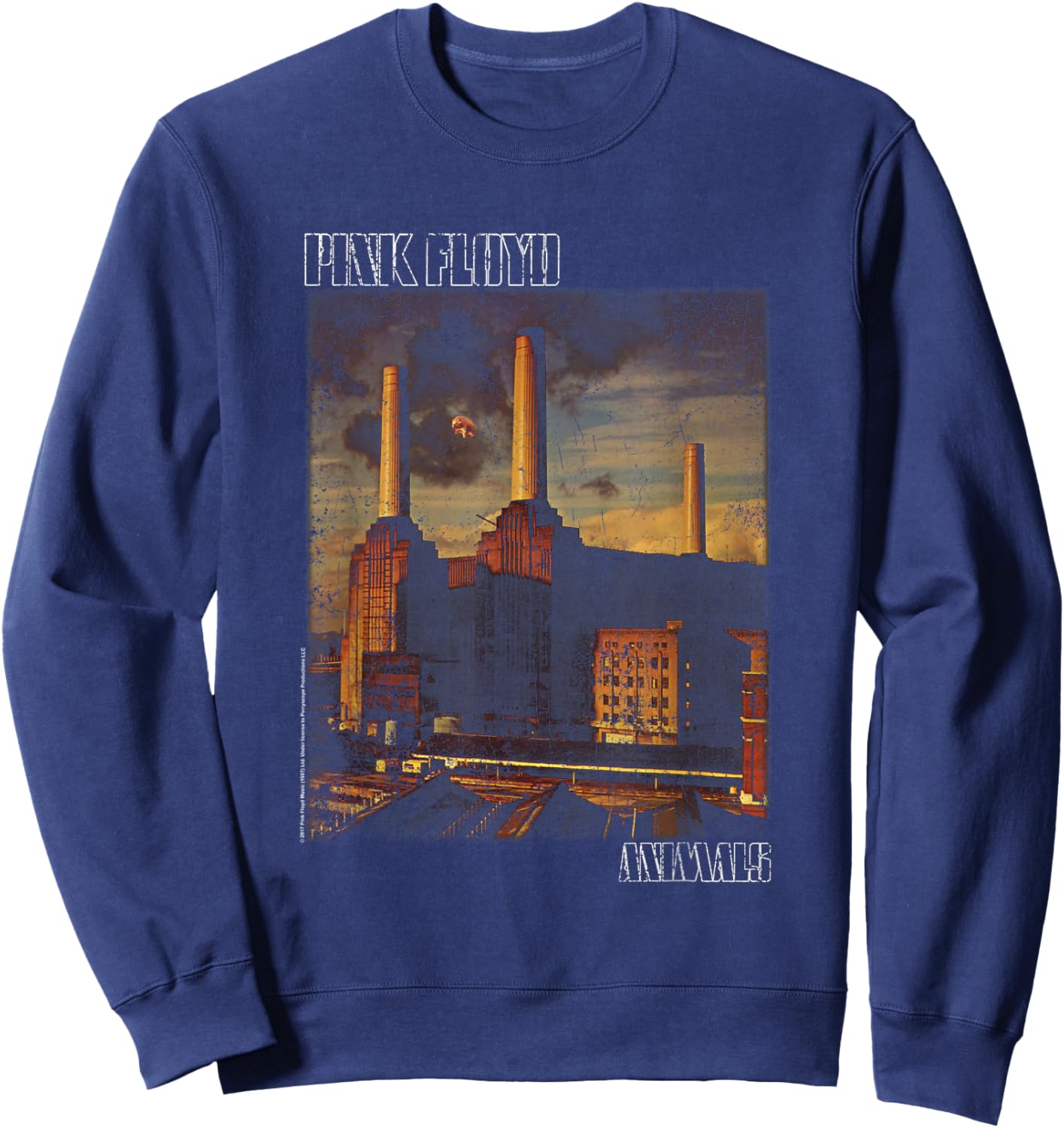Pink Floyd Faded Animals Sweatshirt - Sweatshirt | Navy