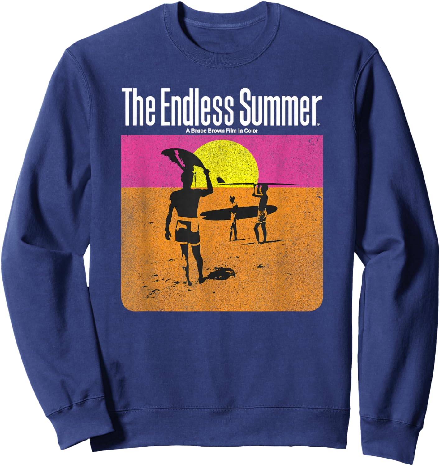 The Endless Summer 1966 Classic Surf Movie 60s Vintage Surf Sweatshirt - Sweatshirt | Navy